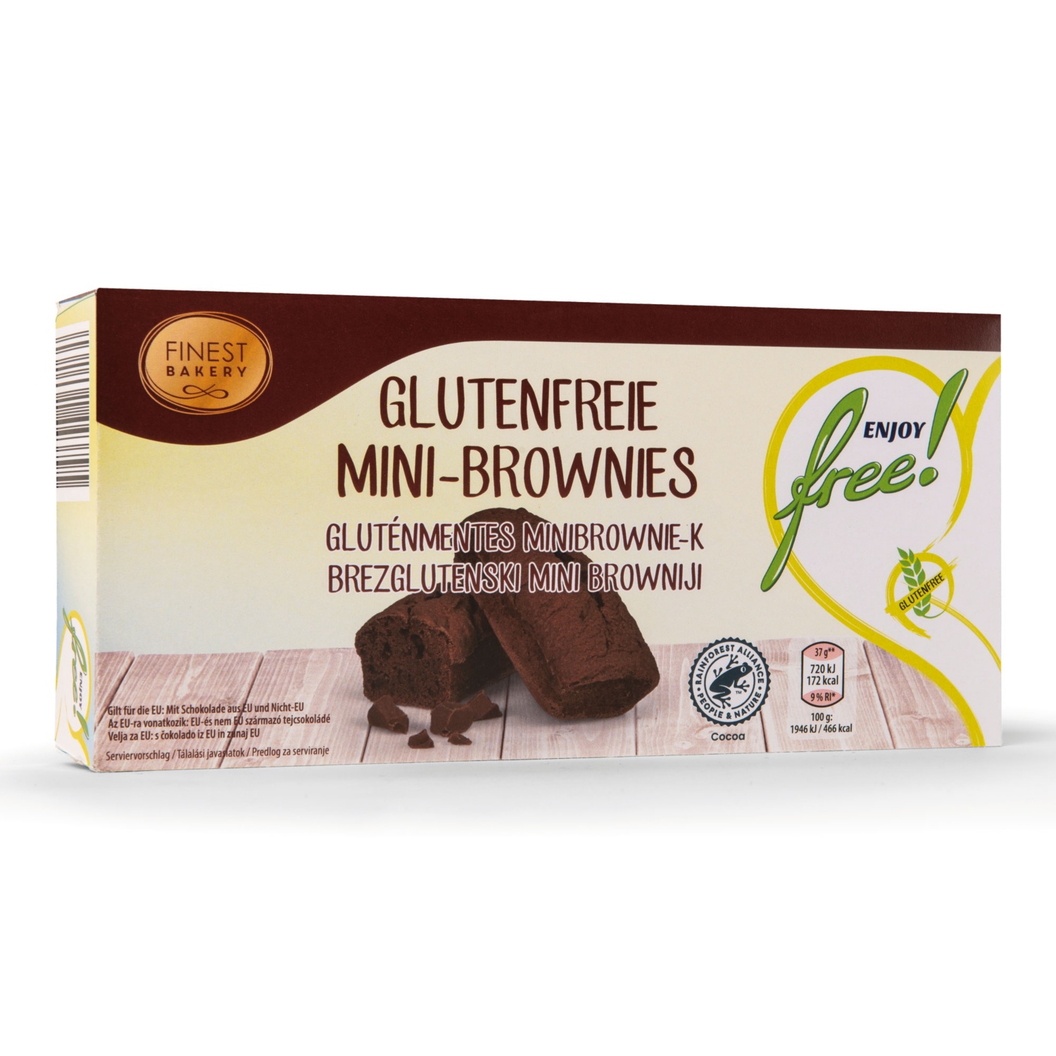ENJOY FREE! Mini Kuchen glutenfrei, Brownies