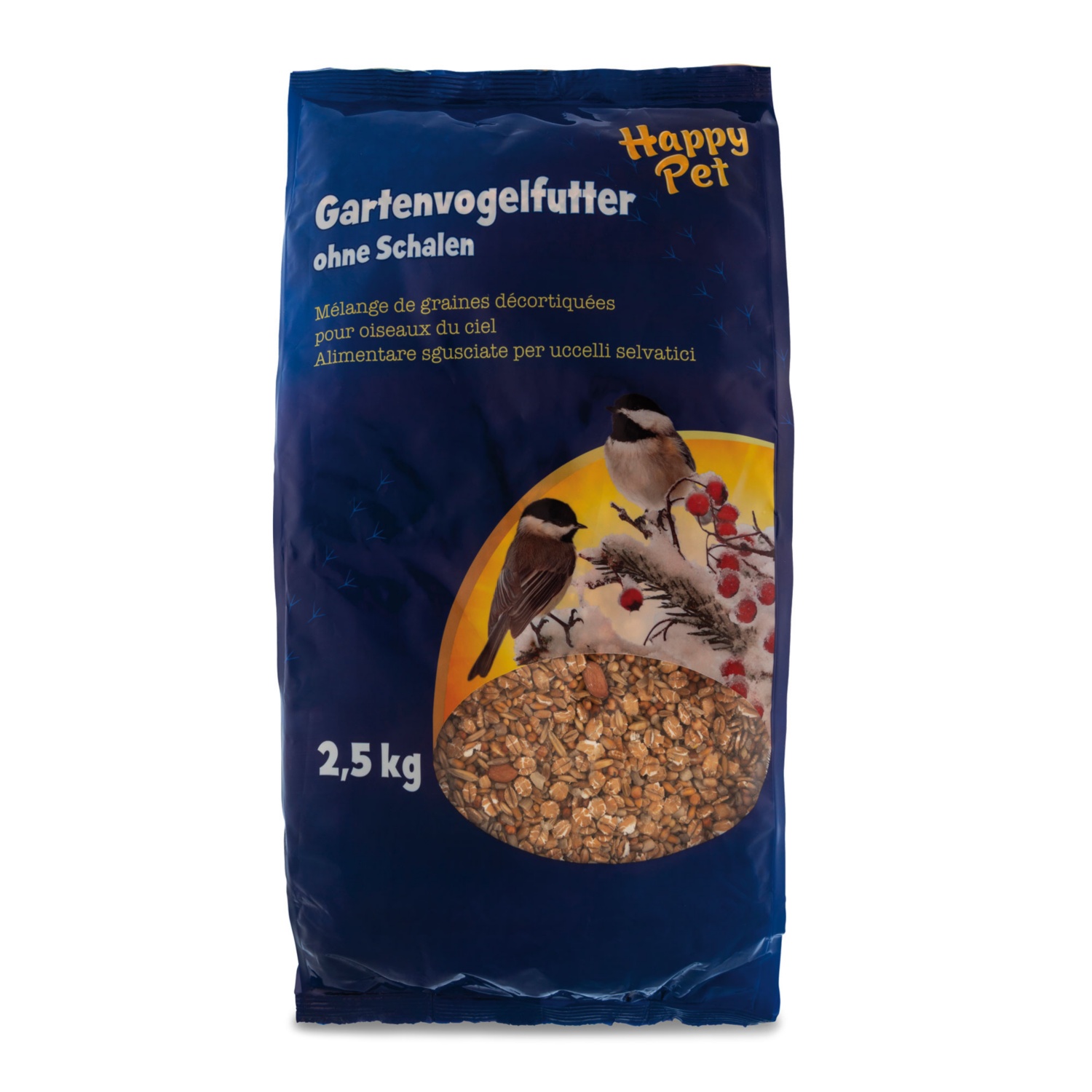 HAPPY PET Gartenvogelfutter ohne Schalen