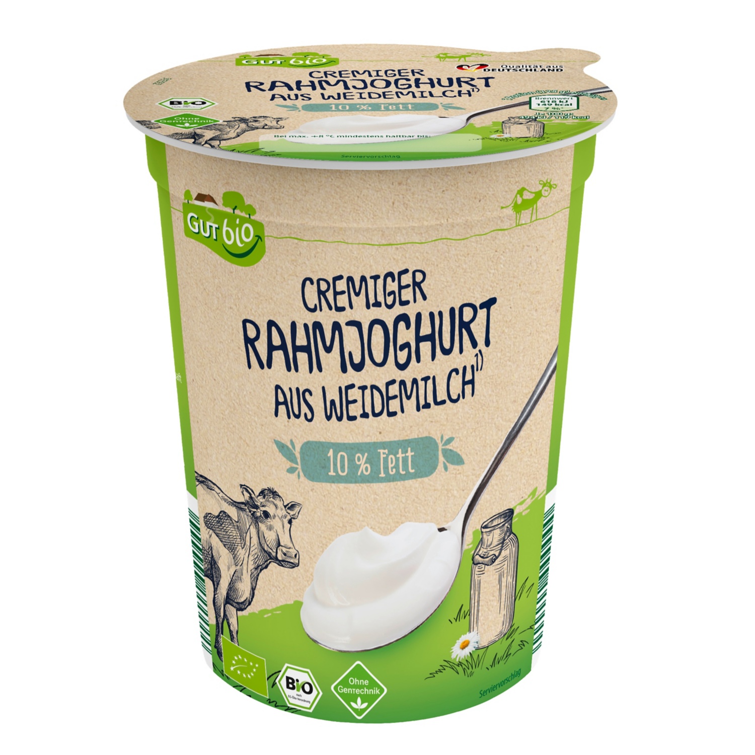 GUT BIO Bio-Cremiger-Rahmjoghurt 0,5 kg