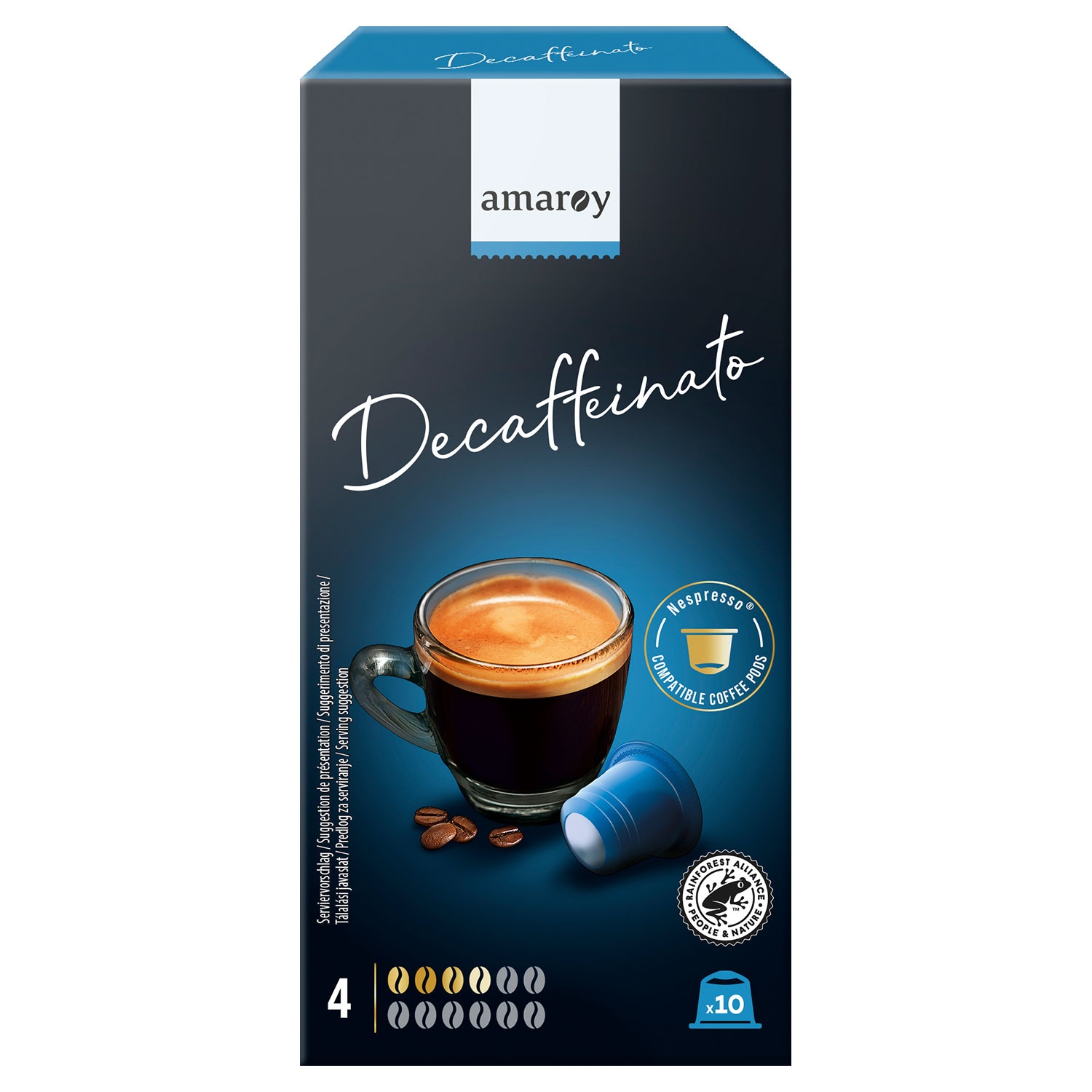 AMAROY Kaffeekapseln Decaffeinato 55 g
