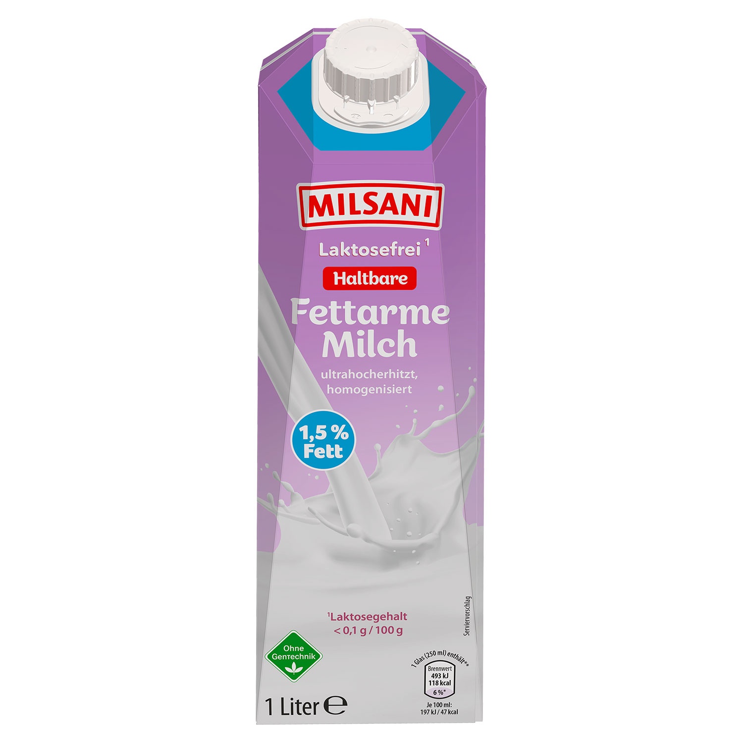 MILSANI Laktosefreie² H-Milch 1 l