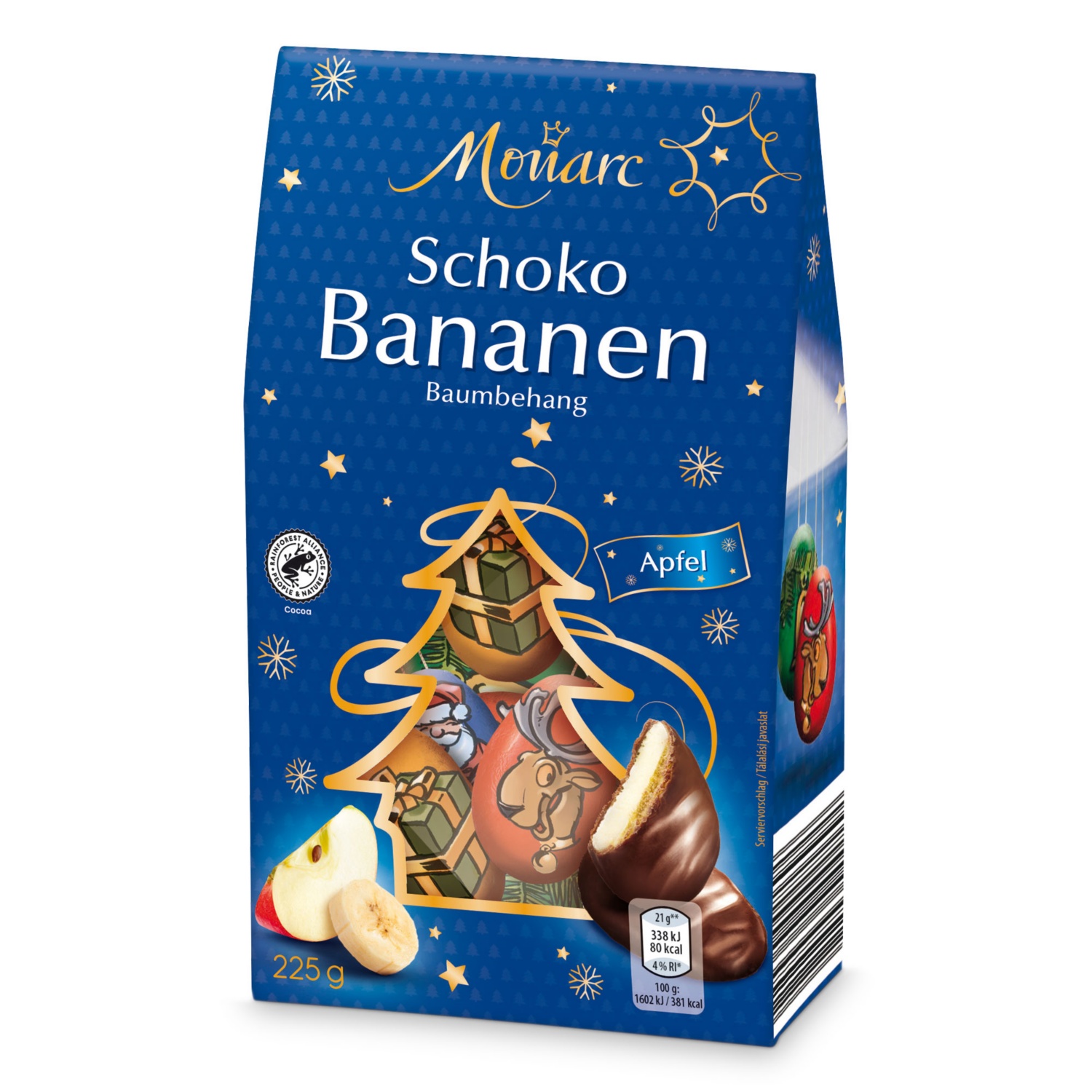 MONARC Schoko Bananen-Baumbehang, Schokobananen