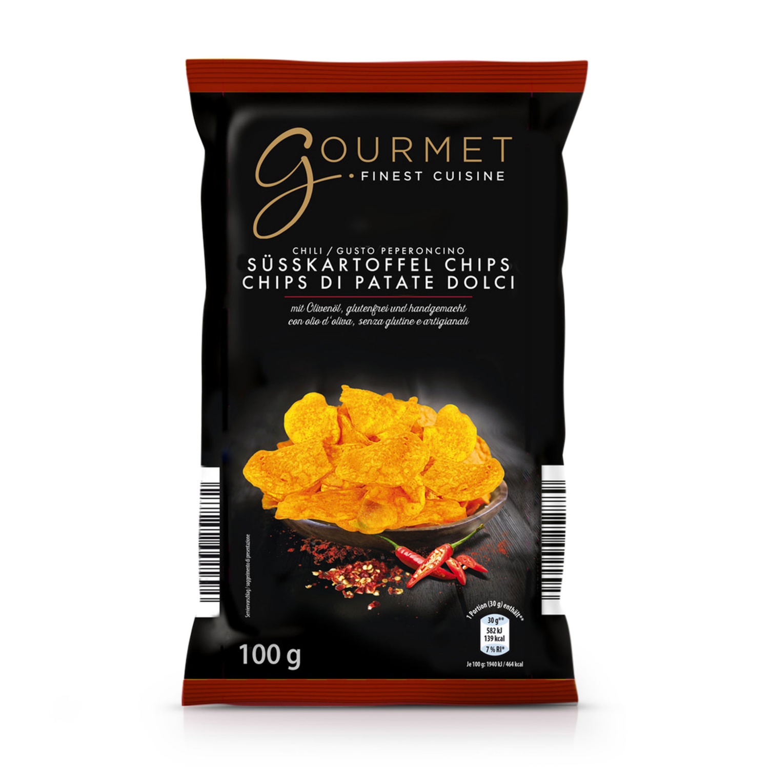 GOURMET Gemüsechips, Süßkartoffel Chili