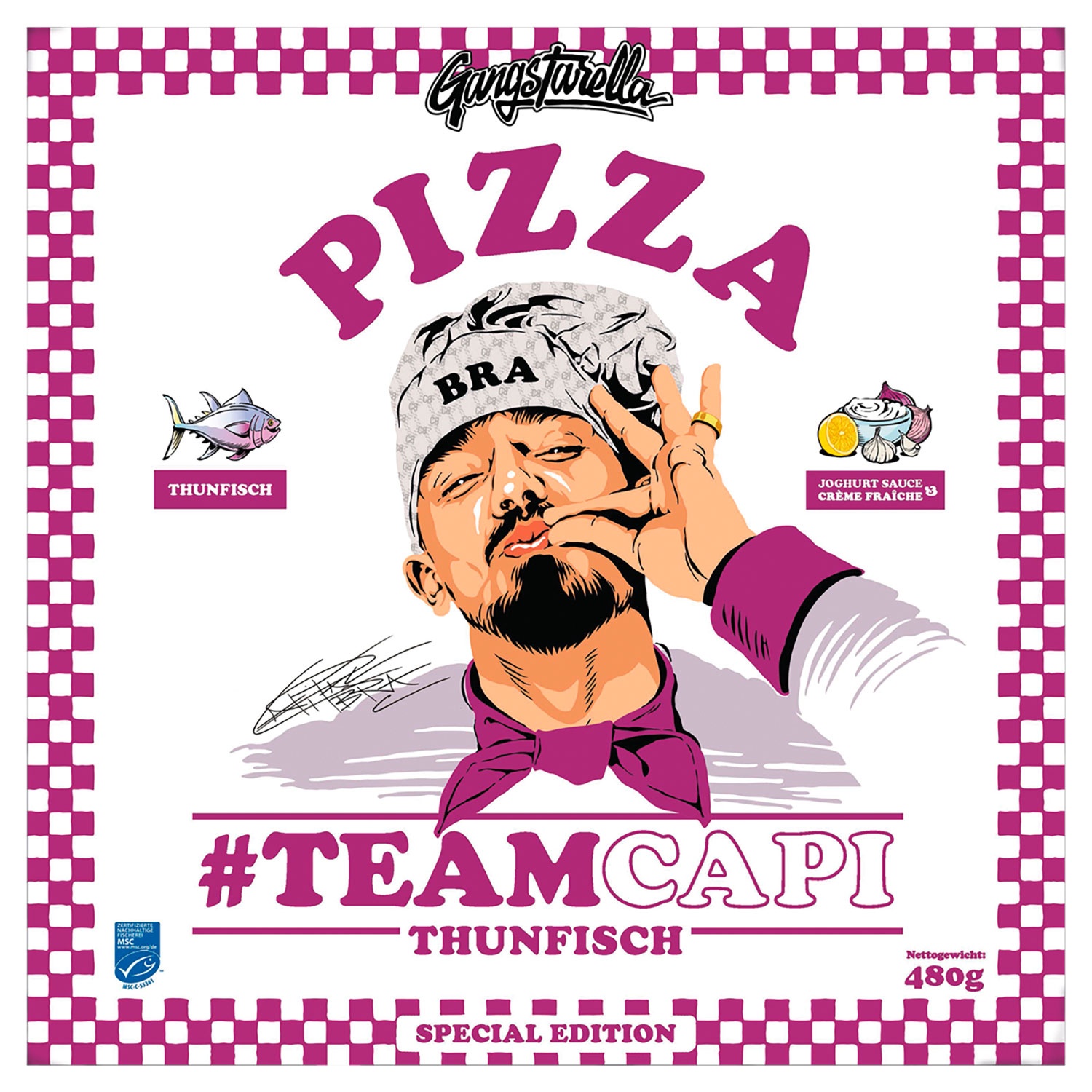 GANGSTARELLA Pizza #TeamCapi Thunfisch 480 g