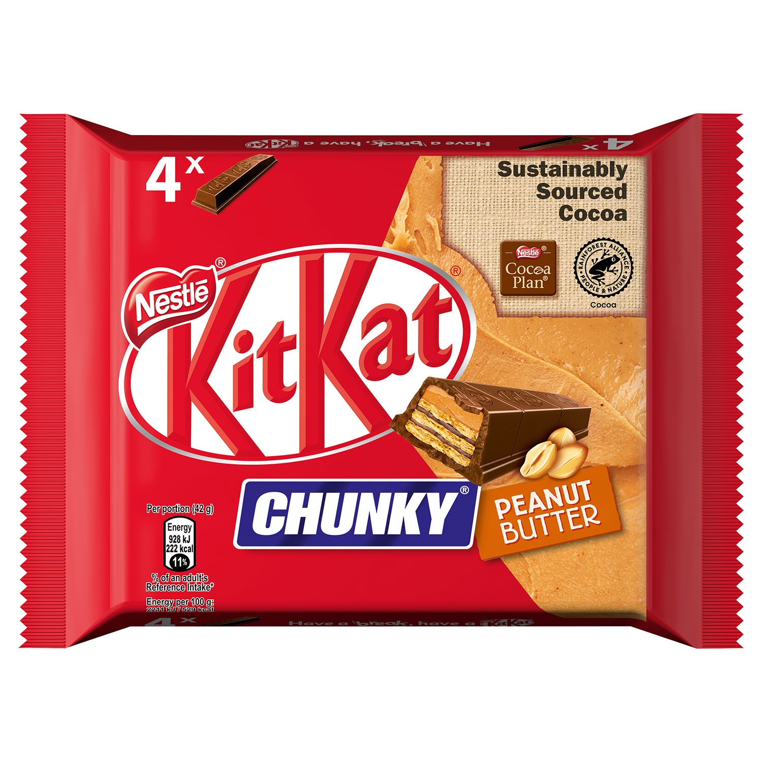 NESTLÉ® KitKat Chunky Peanut Butter 168 g