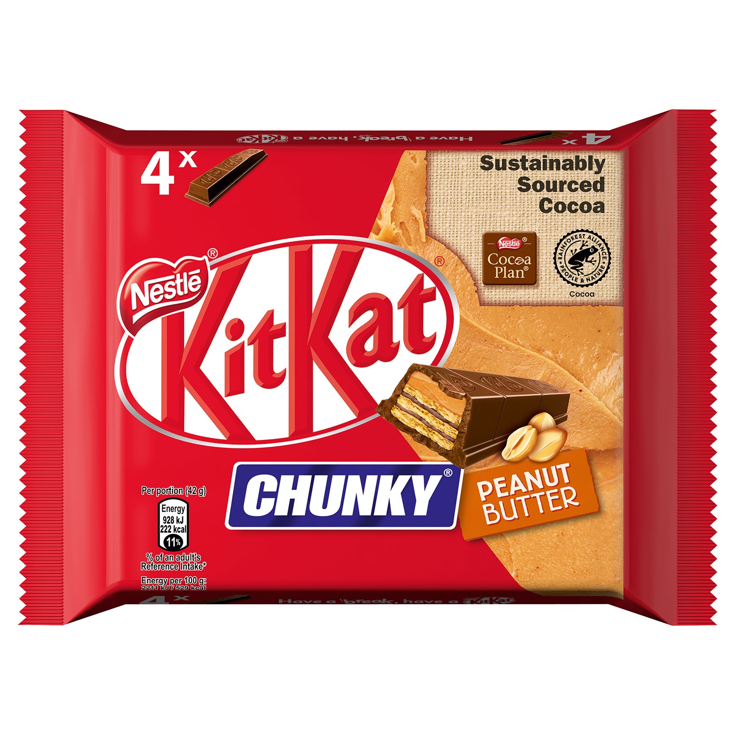 Tulipaner Tilbageholde frekvens NESTLÉ® KitKat Chunky Peanut Butter 168 g | ALDI SÜD