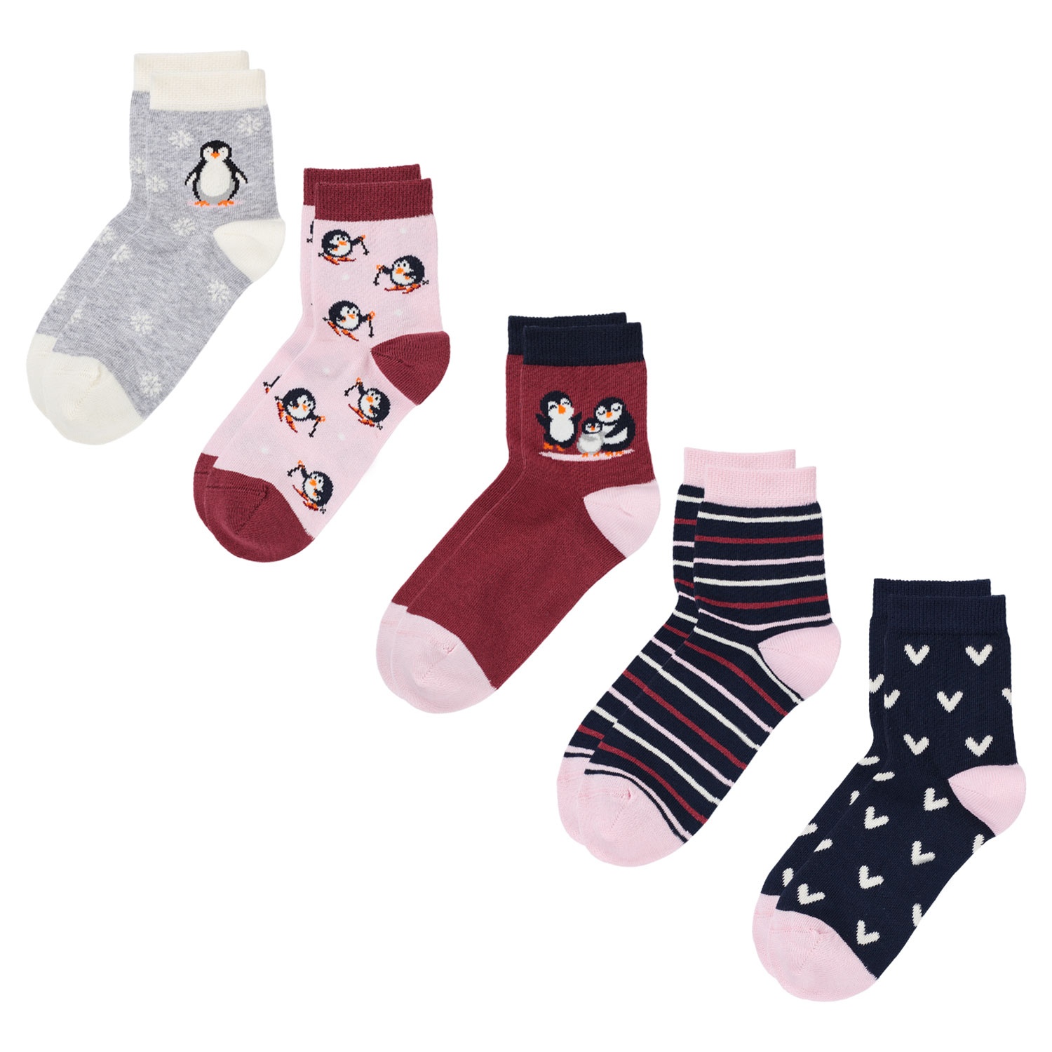 ALIVE® Kinder Socken, 5er-Packung