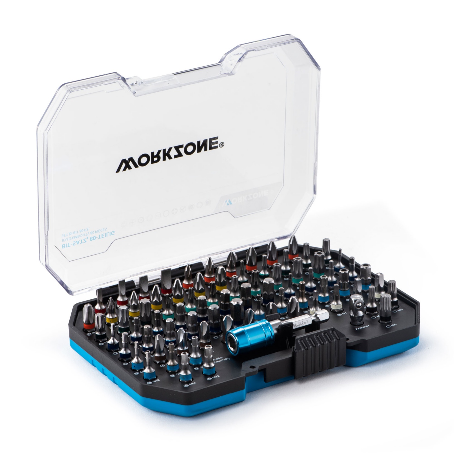 WORKZONE Bit Set, 80-tlg.