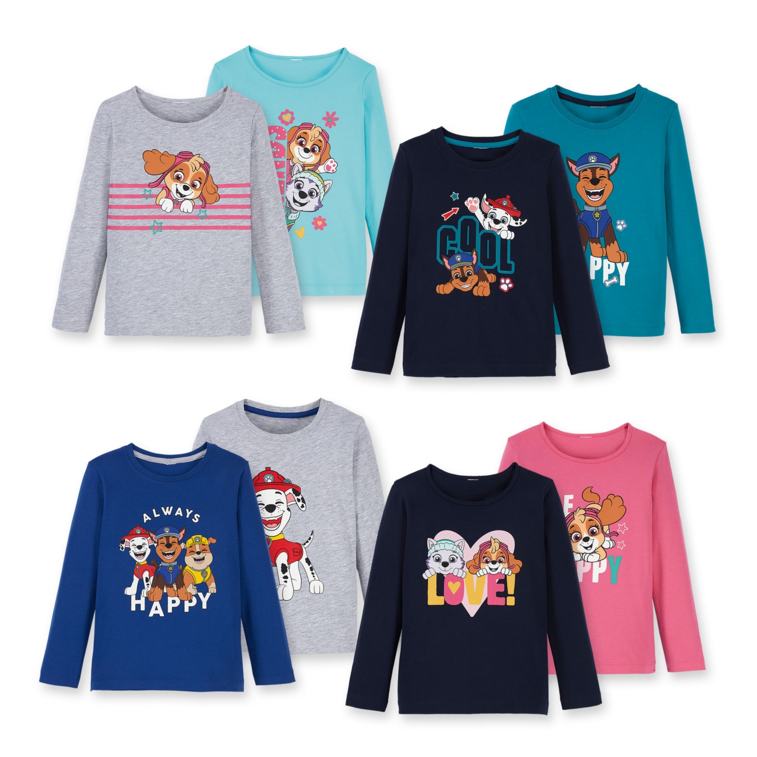 PAW PATROL Kleinkinder-Langarmshirt, Doppelpkg. | HOFER