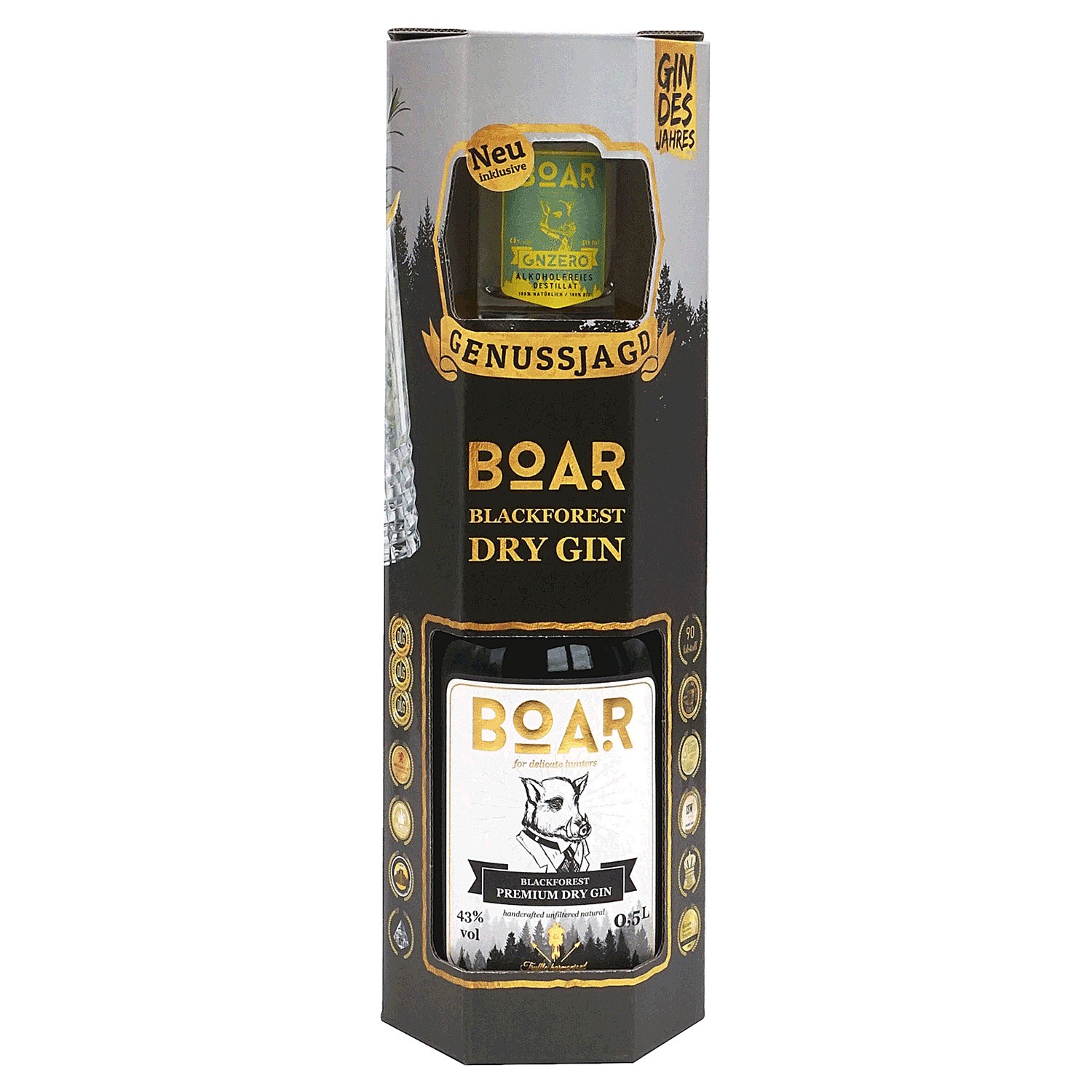 BOAR Blackforest Premium Dry Gin 0,5 l