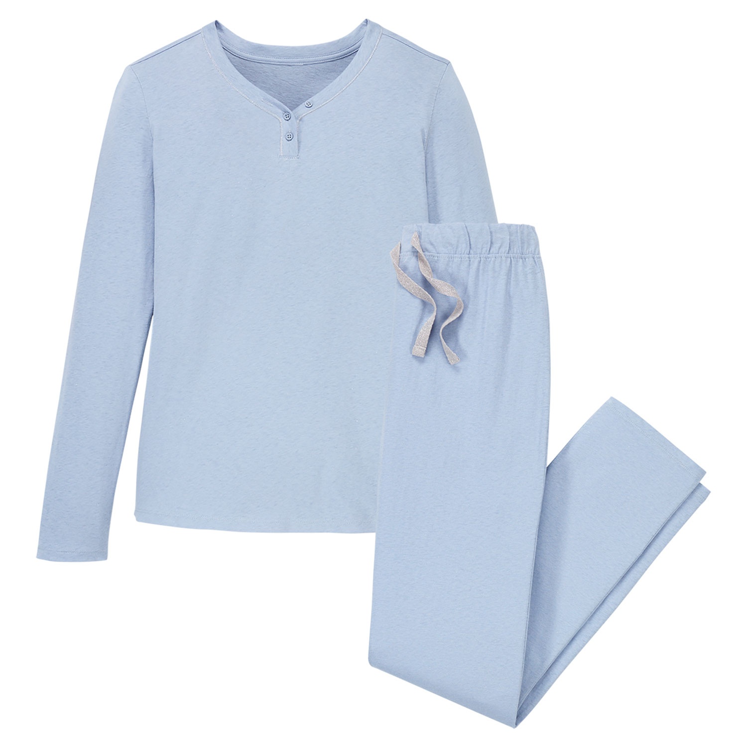 BLUE MOTION Damen-Metallic-Schlafanzug