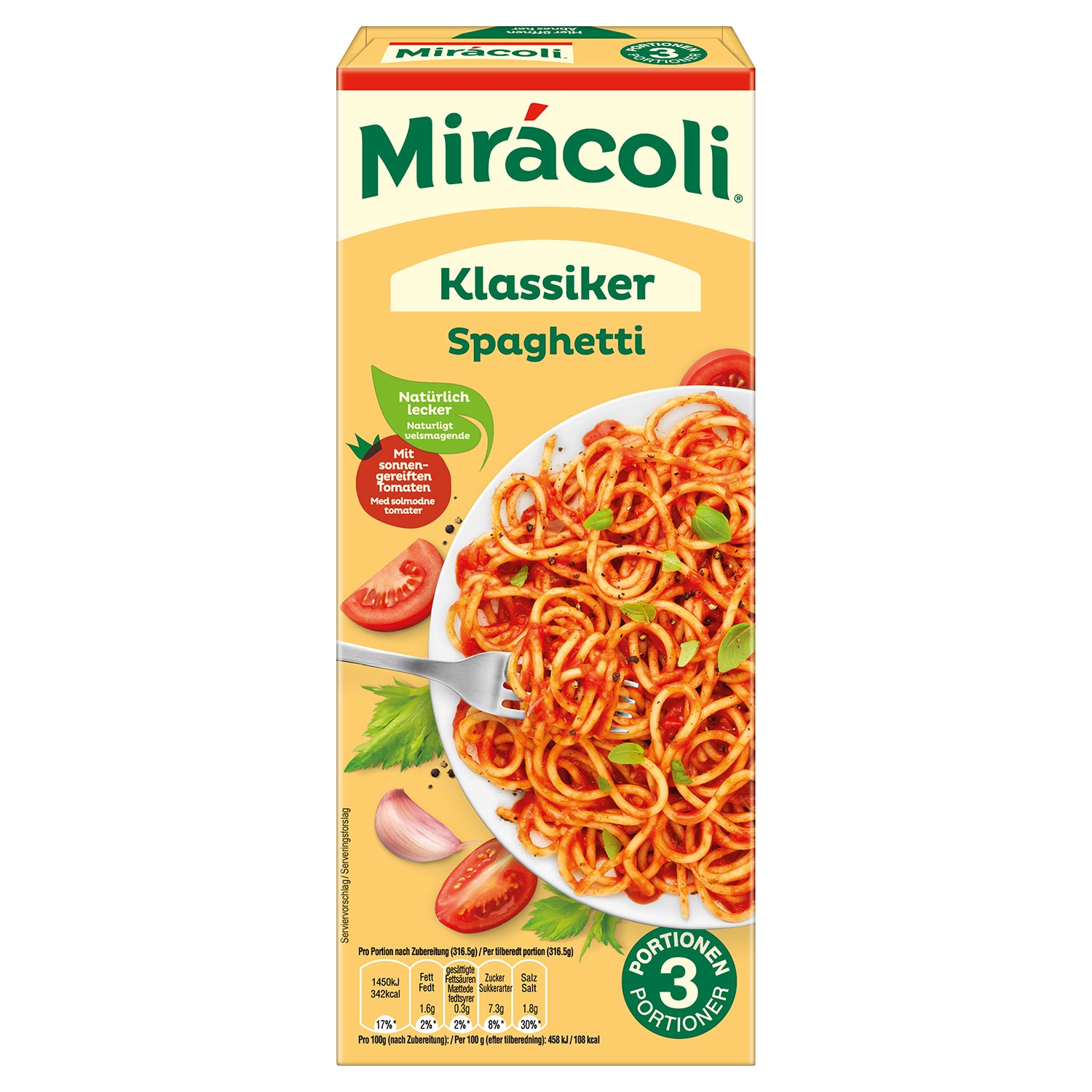 MIRÁCOLI® Spaghetti Klassiker mit Tomatensauce 380 g