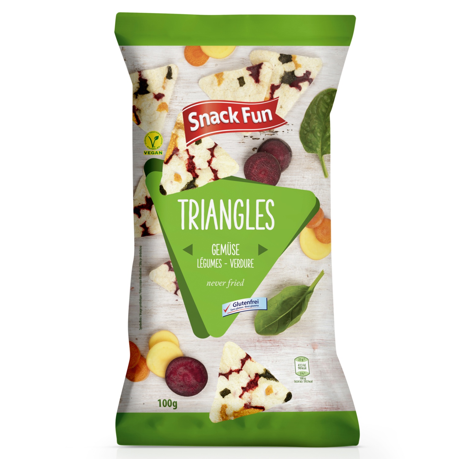 Mais Triangles, Gemüse