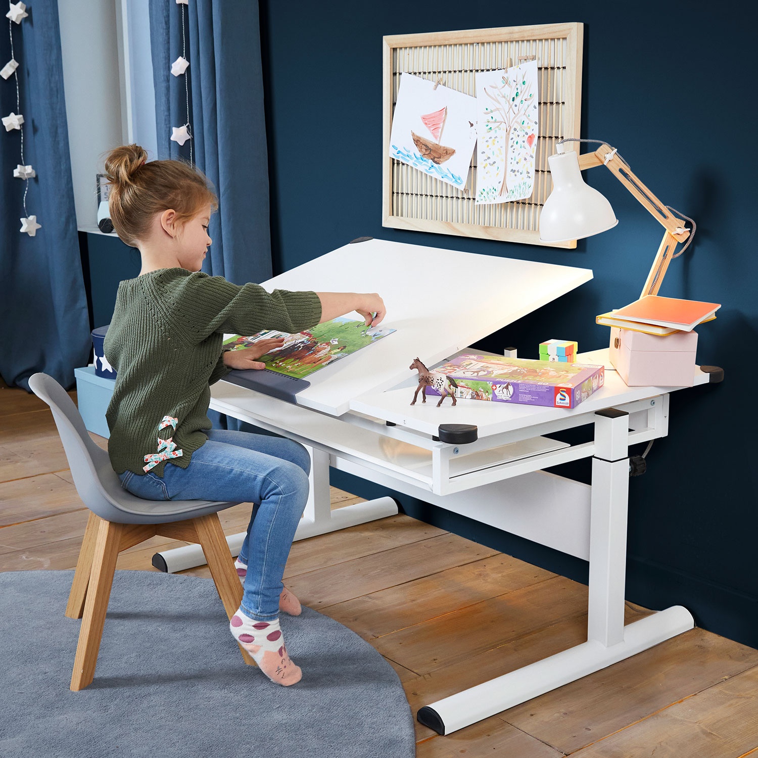 LIVING STYLE Kinderschreibtisch 110 x 54 83 x 68 cm ALDI SÜD