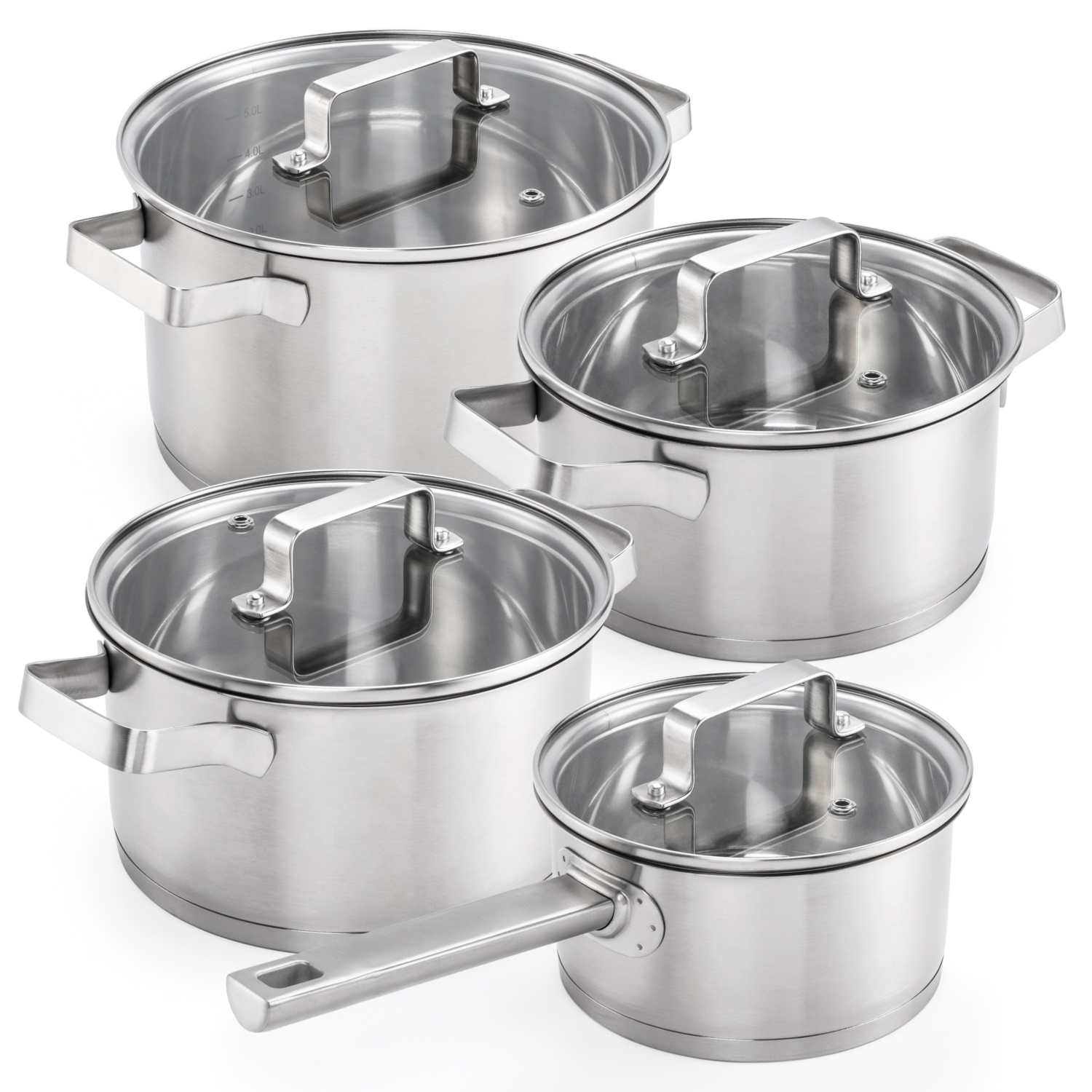 CROFTON Topf-Set Edelstahl