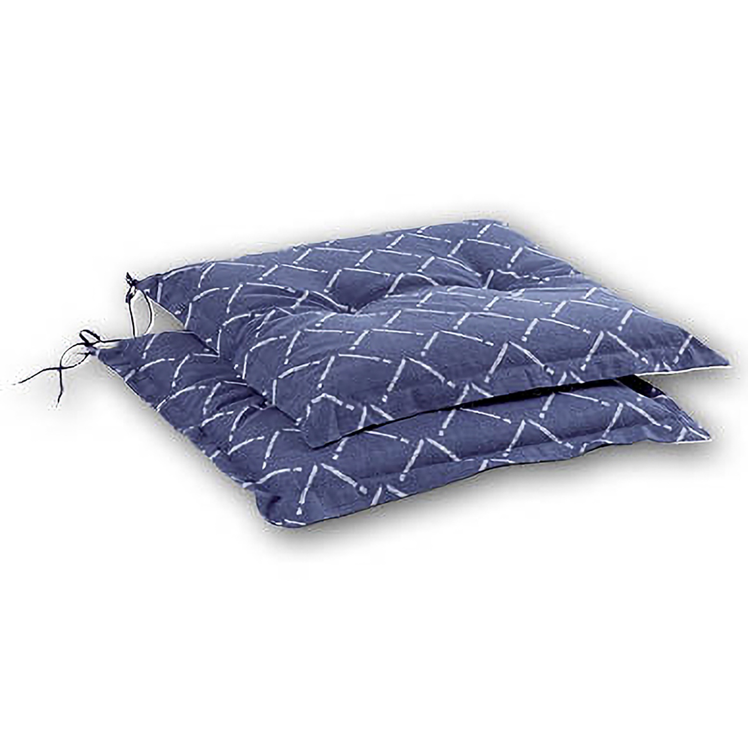 CATTANI TESSUTI Cuscini Sedie Cucina Set 4 - Avorio - Jacquard Matelassé Con Alette E Zip - 40x40 Cm - 6