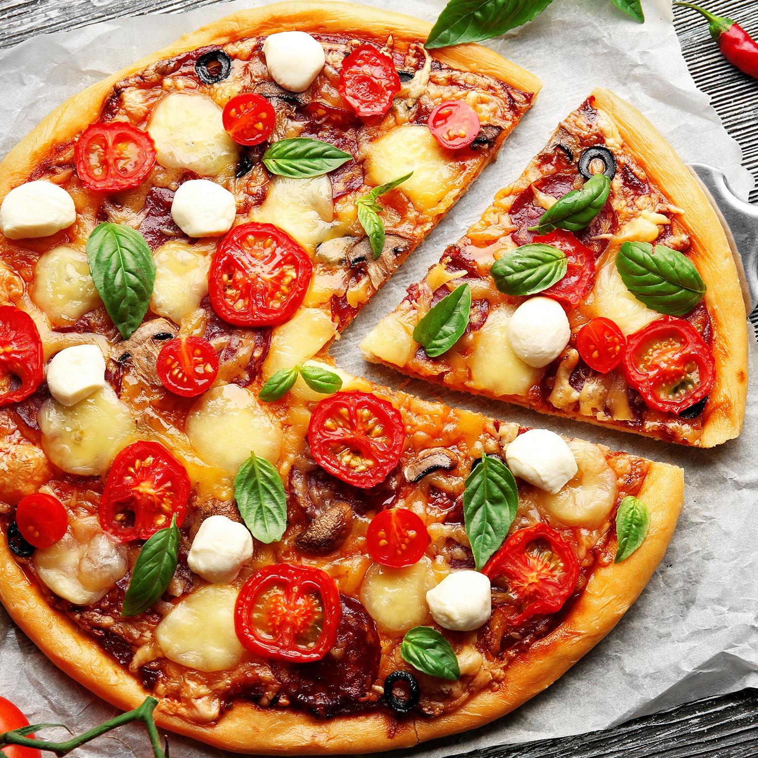 Pizza margherita surgelata - Aldi - 4 x 280 g