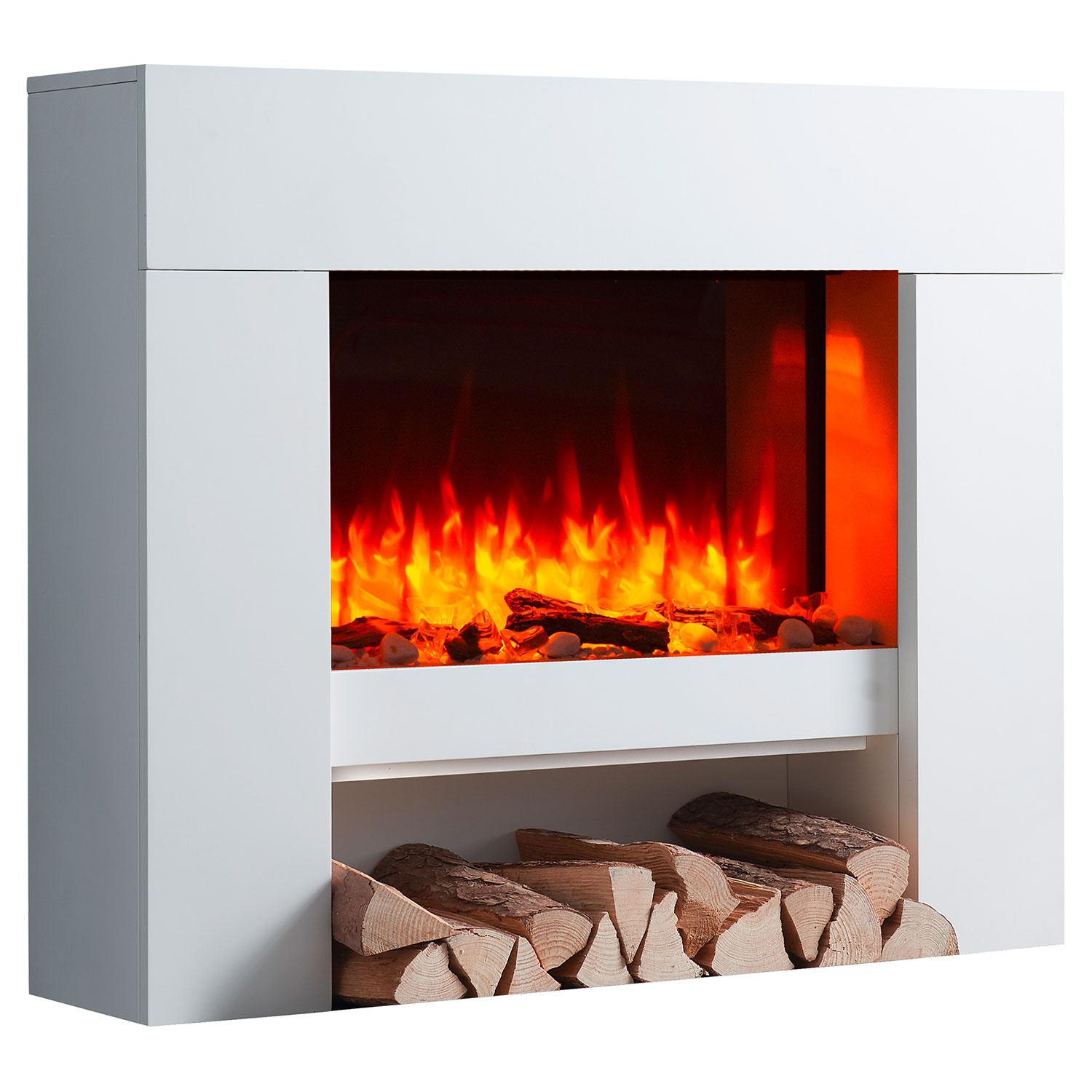 CROWNFLAME Elektro-Standkamin Naran