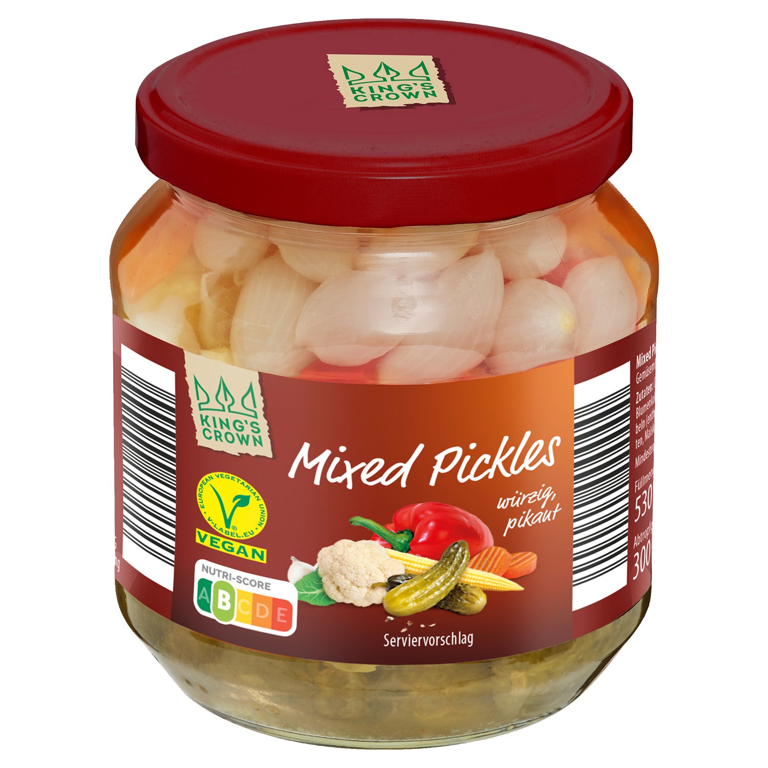 KING‘S CROWN Mixed Pickles 300 g