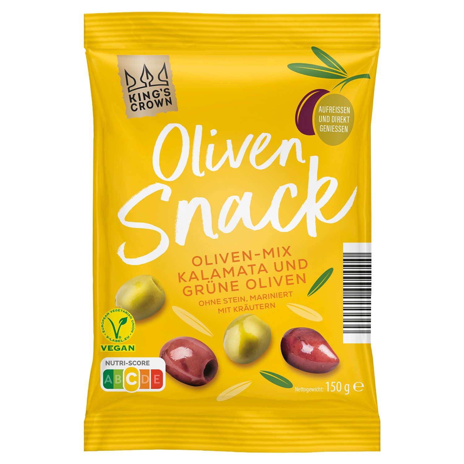 KING’S CROWN Oliven-Snack 150 g