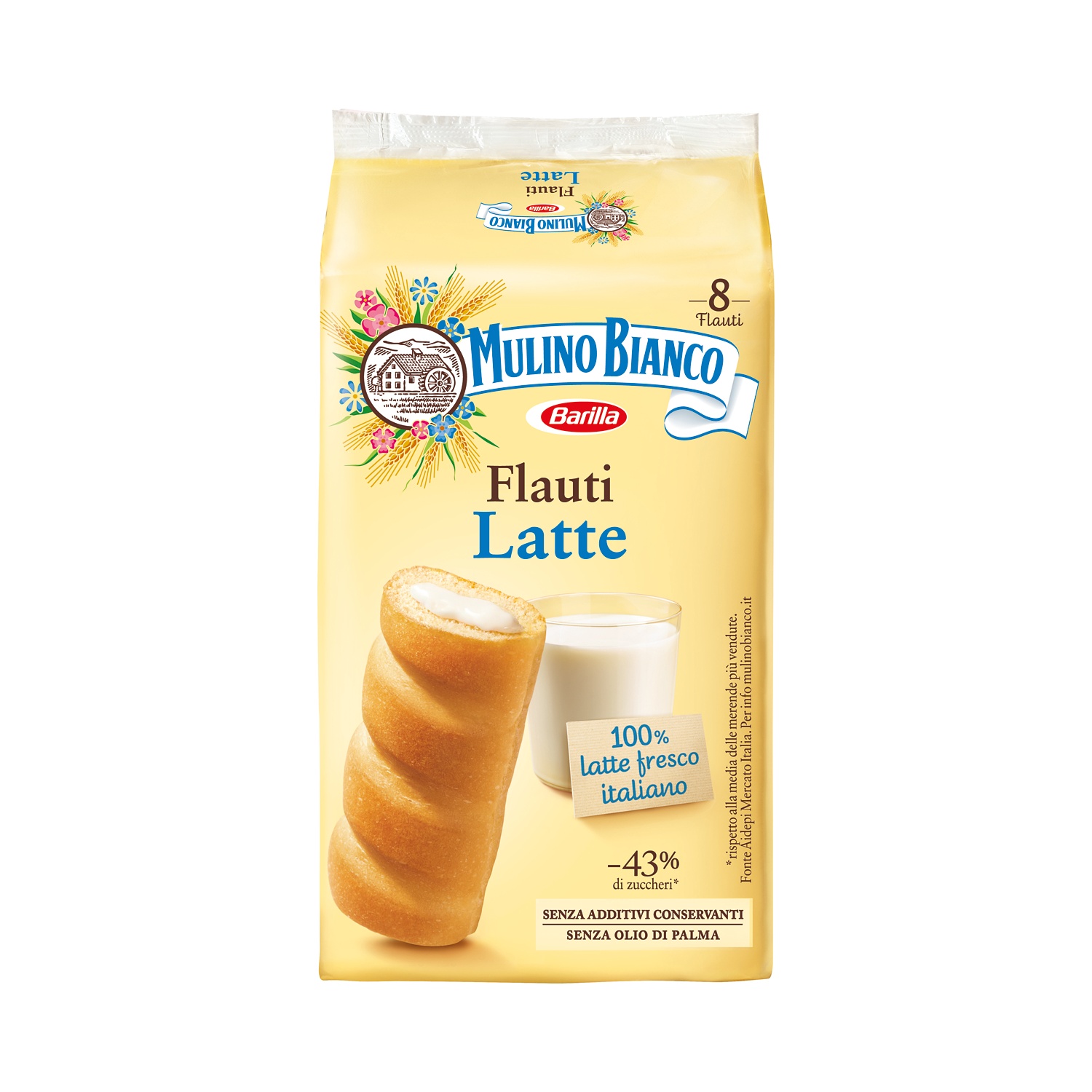 MULINO BIANCO Flauti Milch