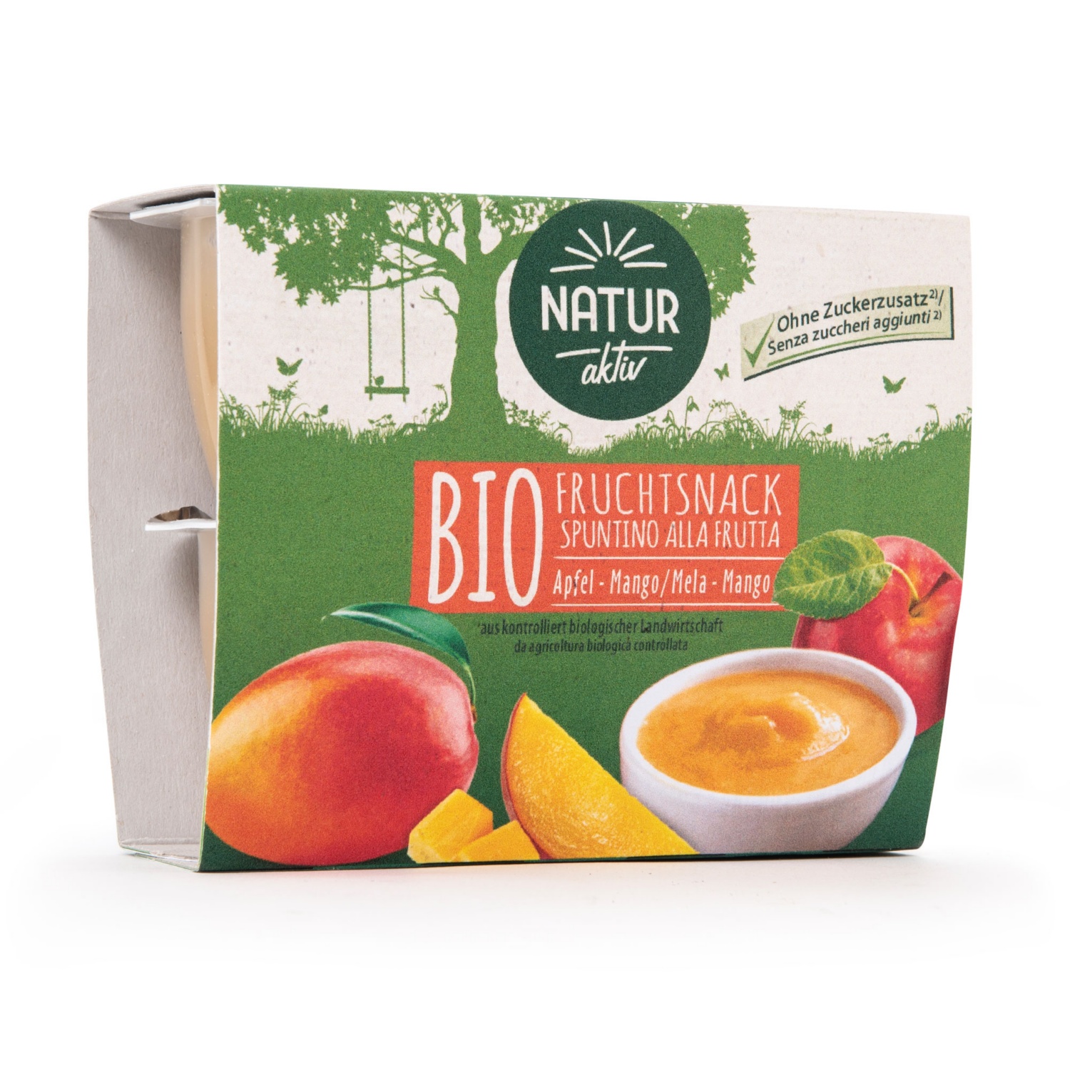 NATUR AKTIV BIO Fruchtsnack, Apfel-Mango