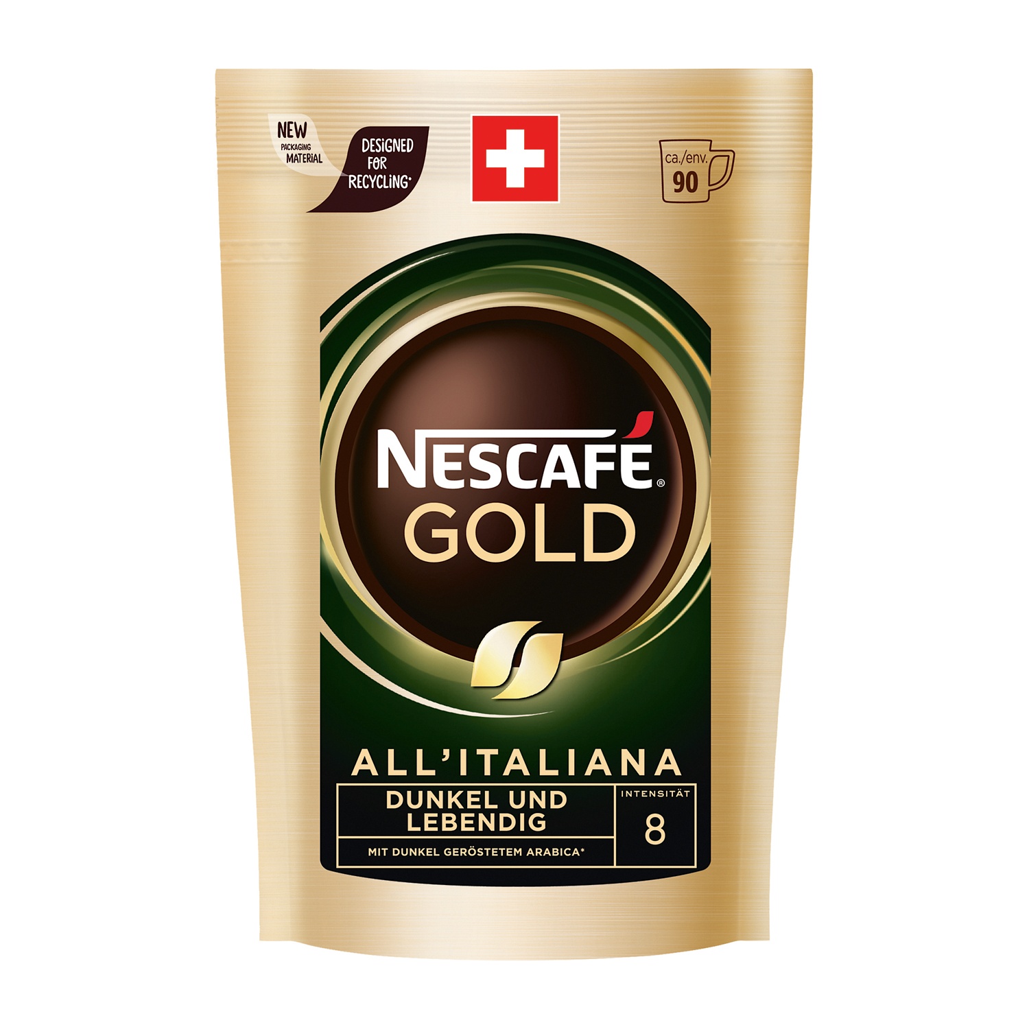 NESCAFÉ Recharge de café instantané, Gold All'Italiana