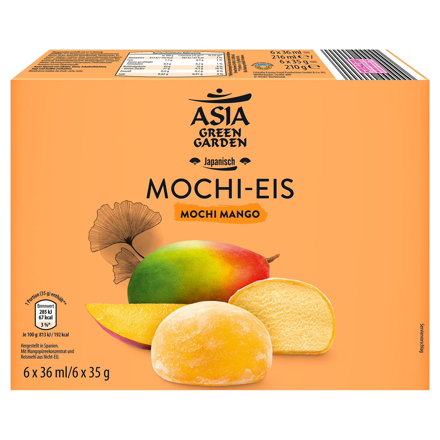 ASIA GREEN GARDEN Mochi-Eis 216 ml