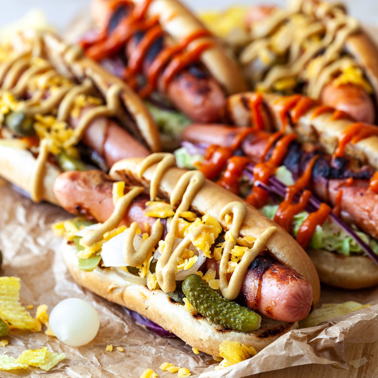 Hot dog sendvič po receptu Vibrant Plate