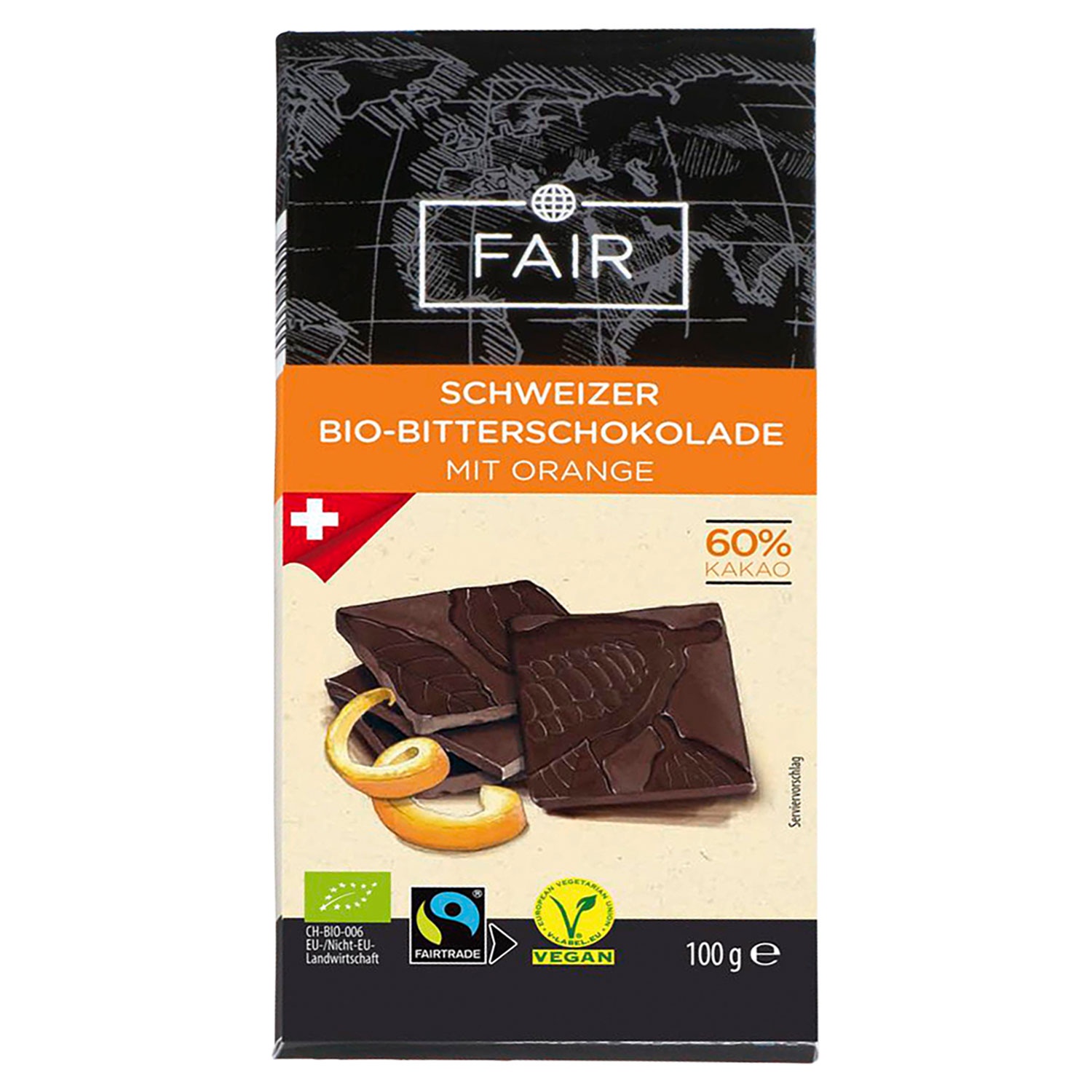 FAIR Bio-Fairtrade-Bitterschokolade 100 g