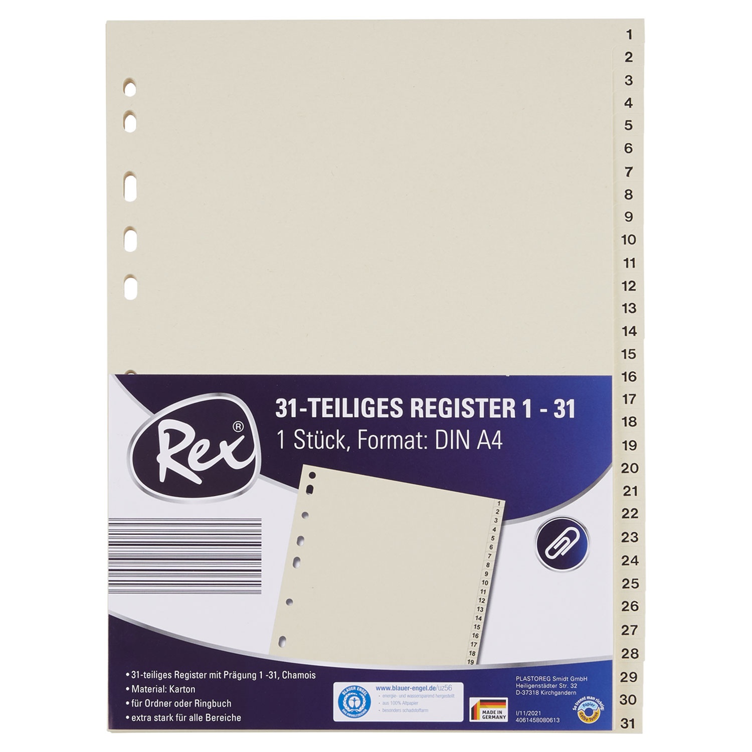 REX® Register, DIN A4