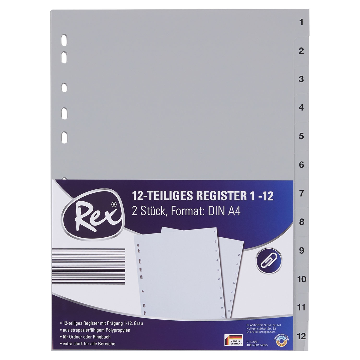 REX® Register, DIN A4