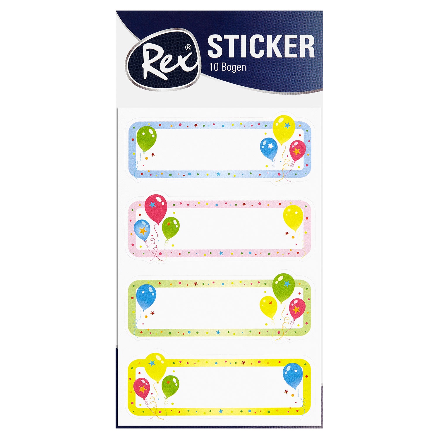 REX® Sticker, 10 Bögen