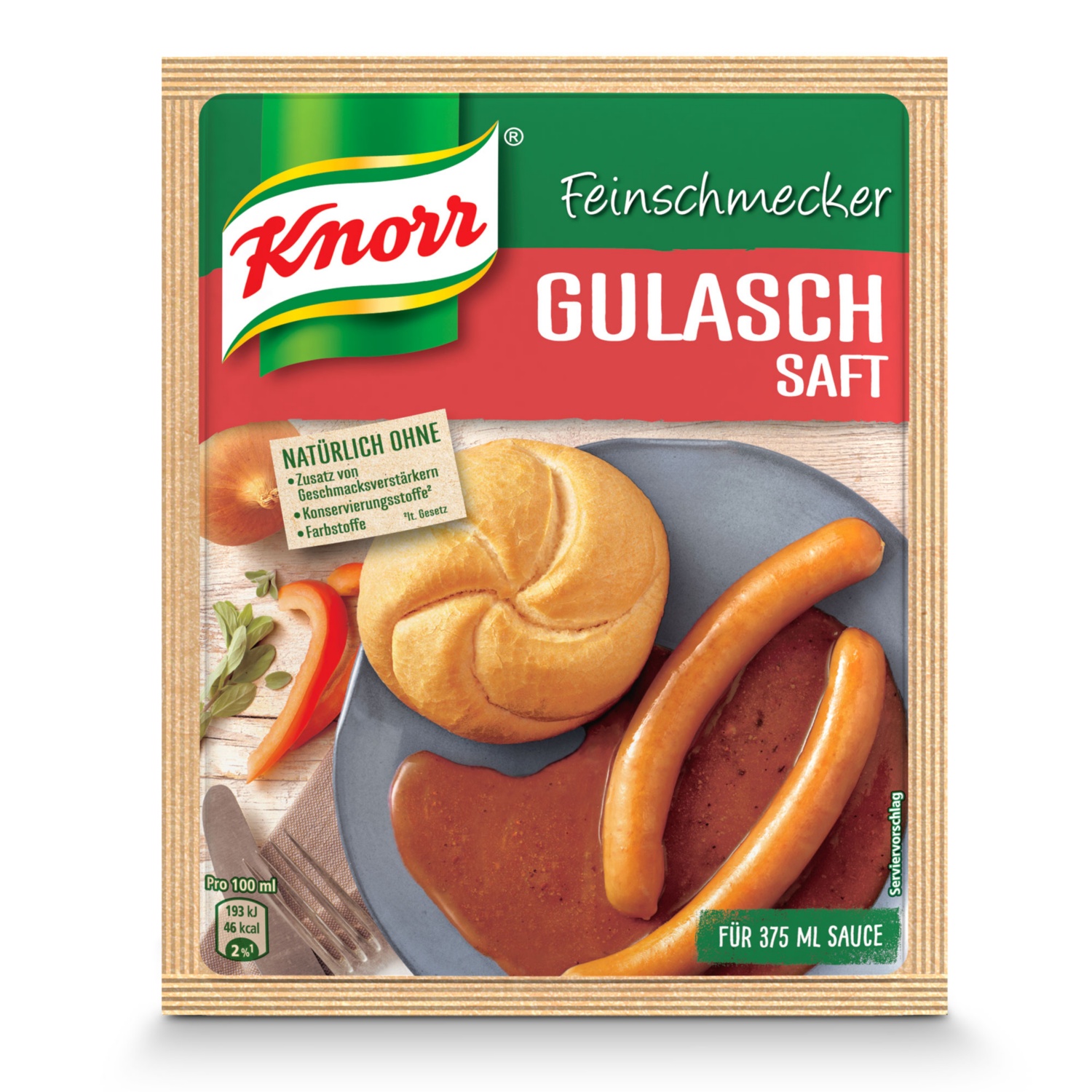 KNORR Feinschmeckersauce, Gulasch-Saft