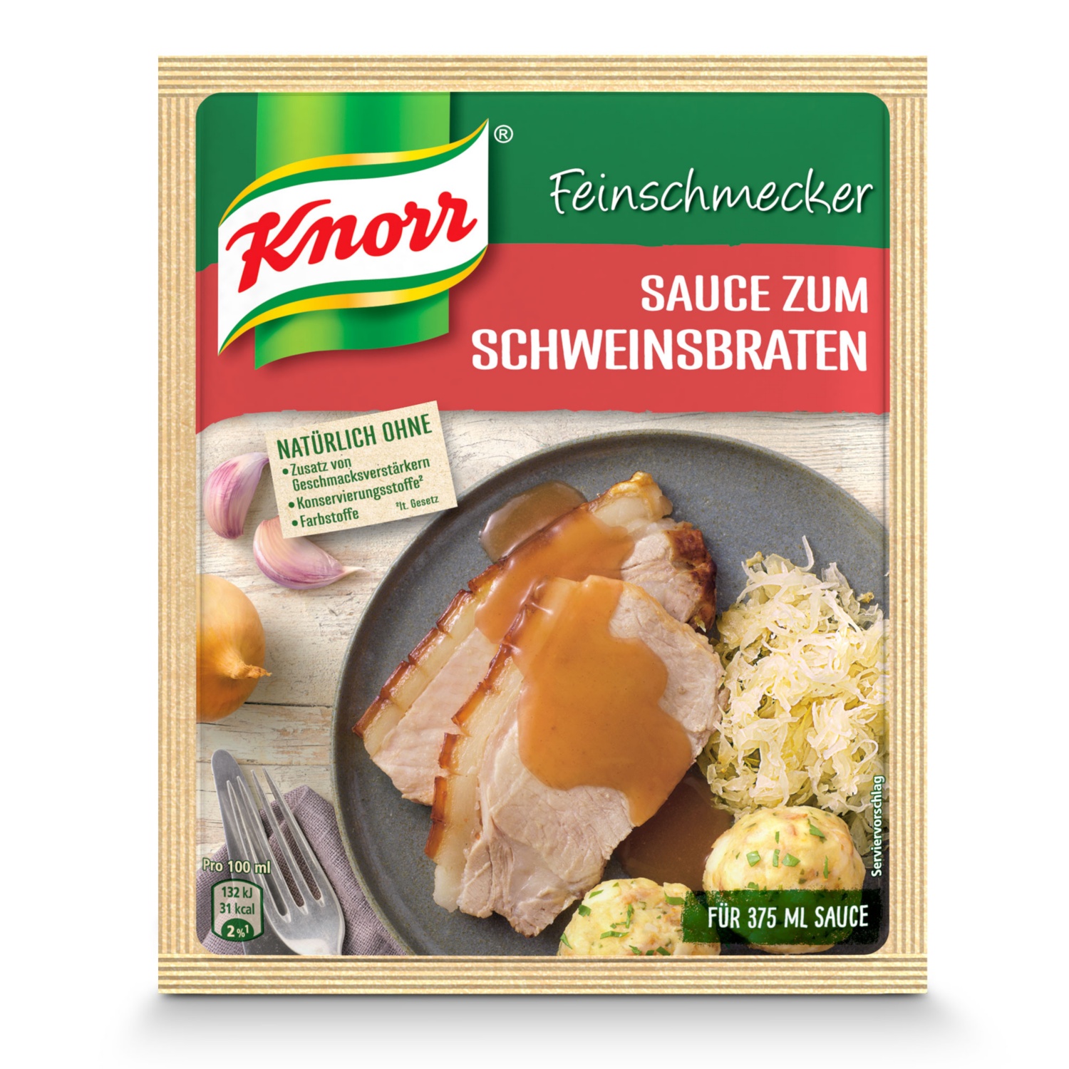 KNORR Feinschmeckersauce, Saft zum Schweinsbraten