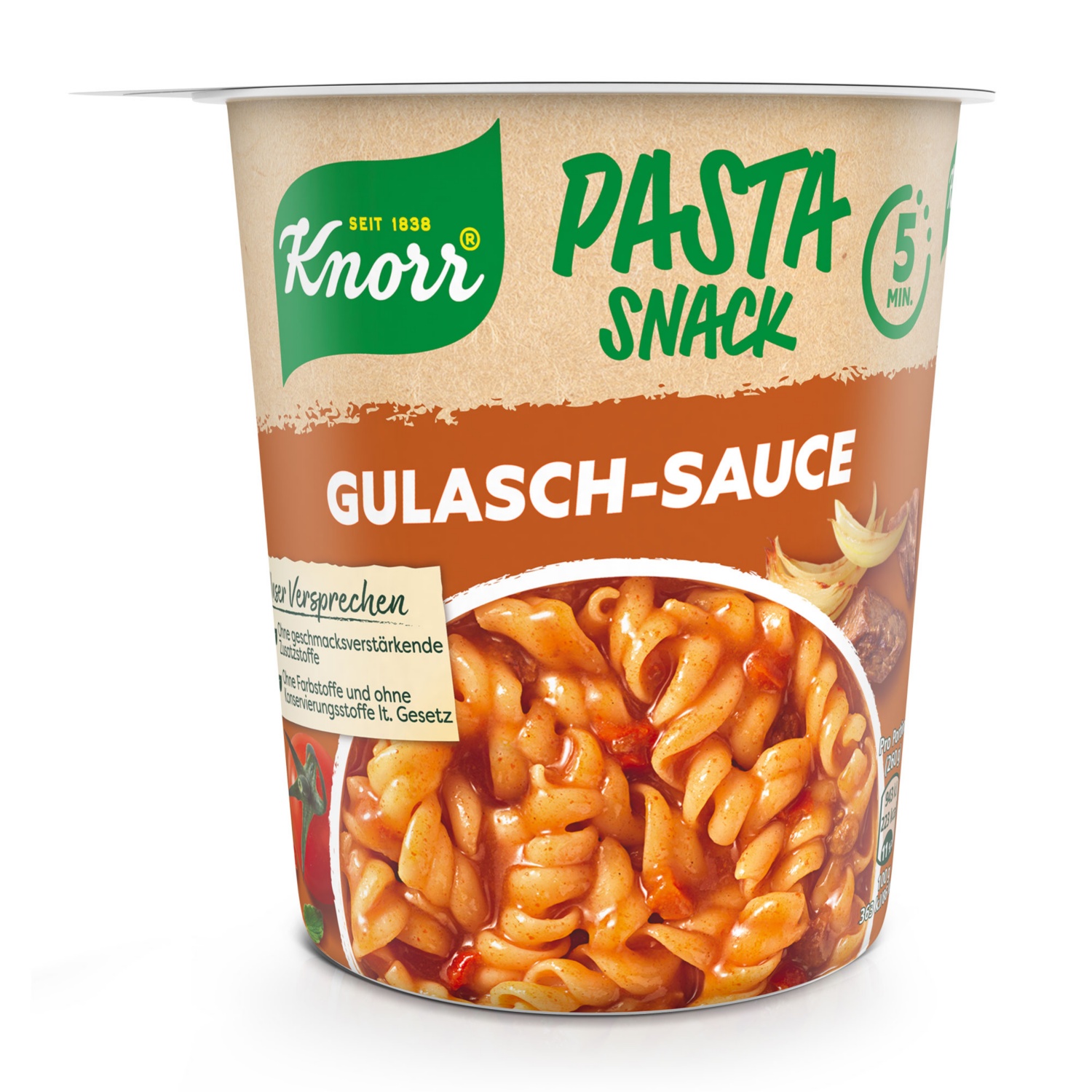 KNORR Pasta Snackbecher, Gulasch-Sauce