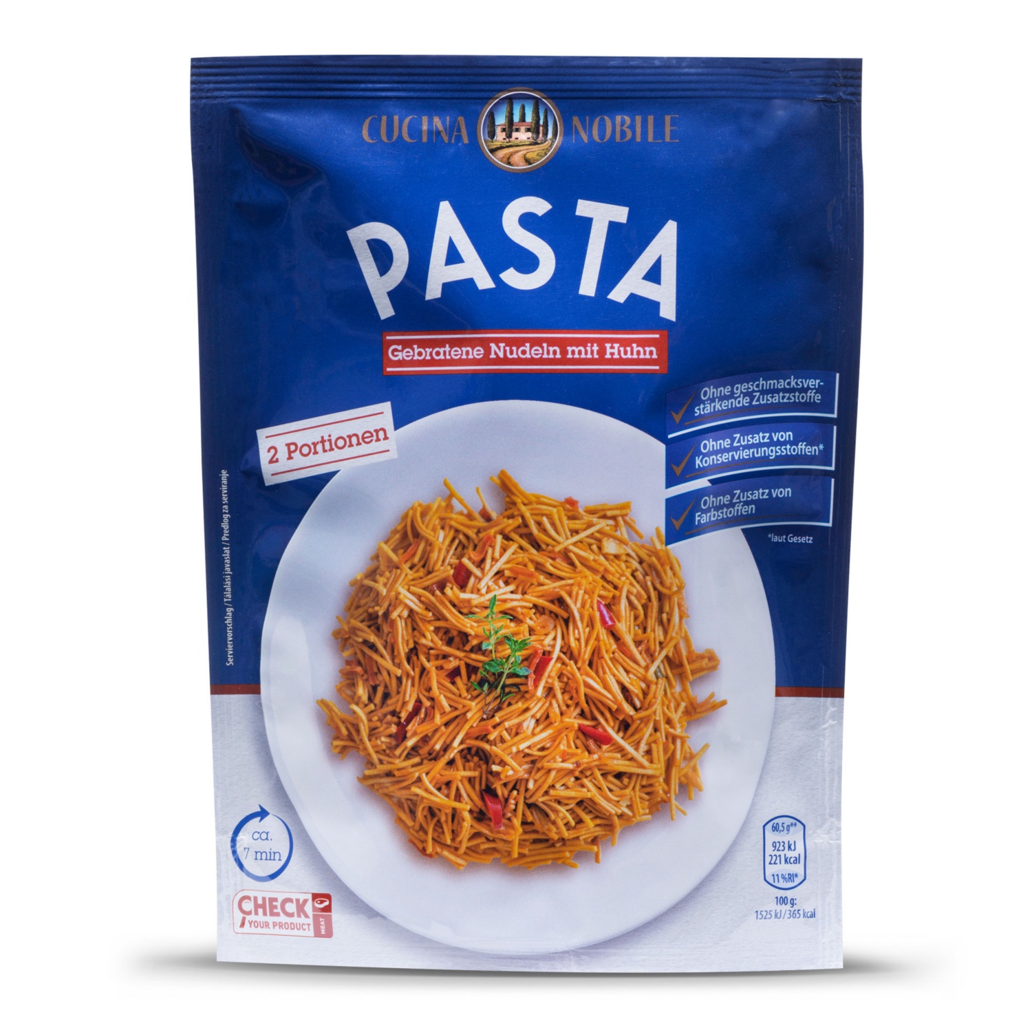 CUCINA NOBILE Nudelfertiggericht, Gebratene Nudeln mit Huhn