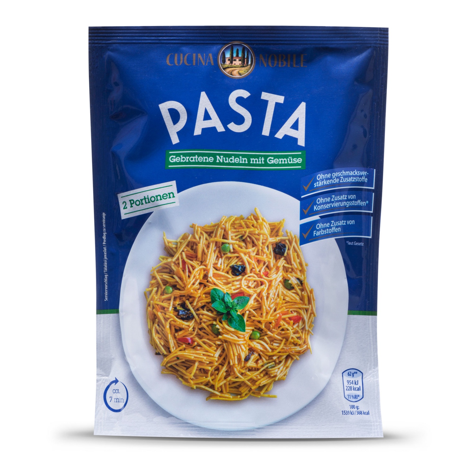 CUCINA NOBILE Nudelfertiggericht, Gebratene Nudeln mit Gemüse