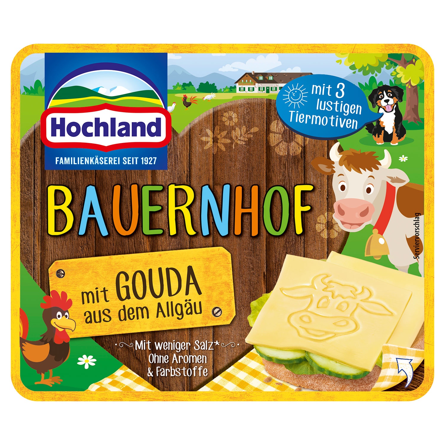 HOCHLAND Sandwich-Scheiben 150 g