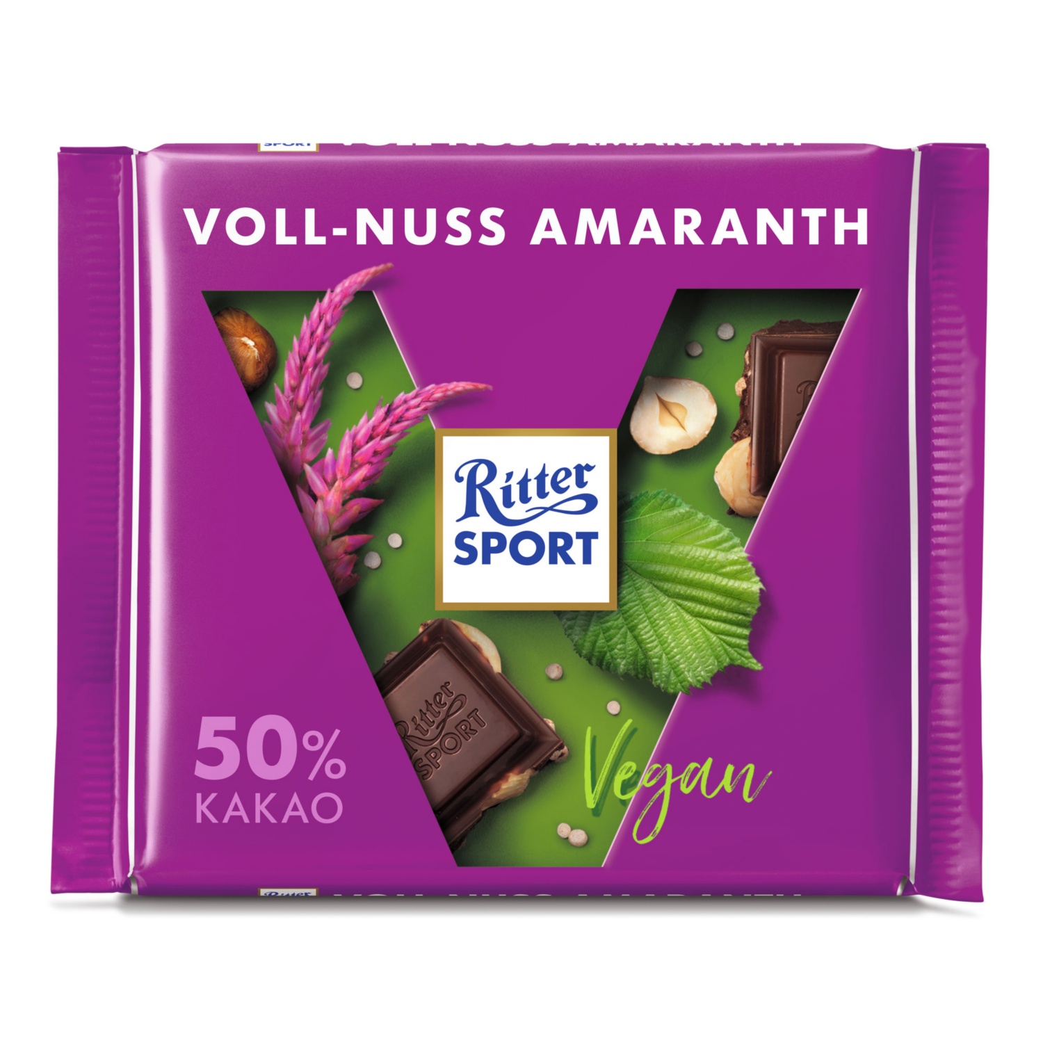 RITTER SPORT Dunkle Voll-Nuss Amaranth vegan