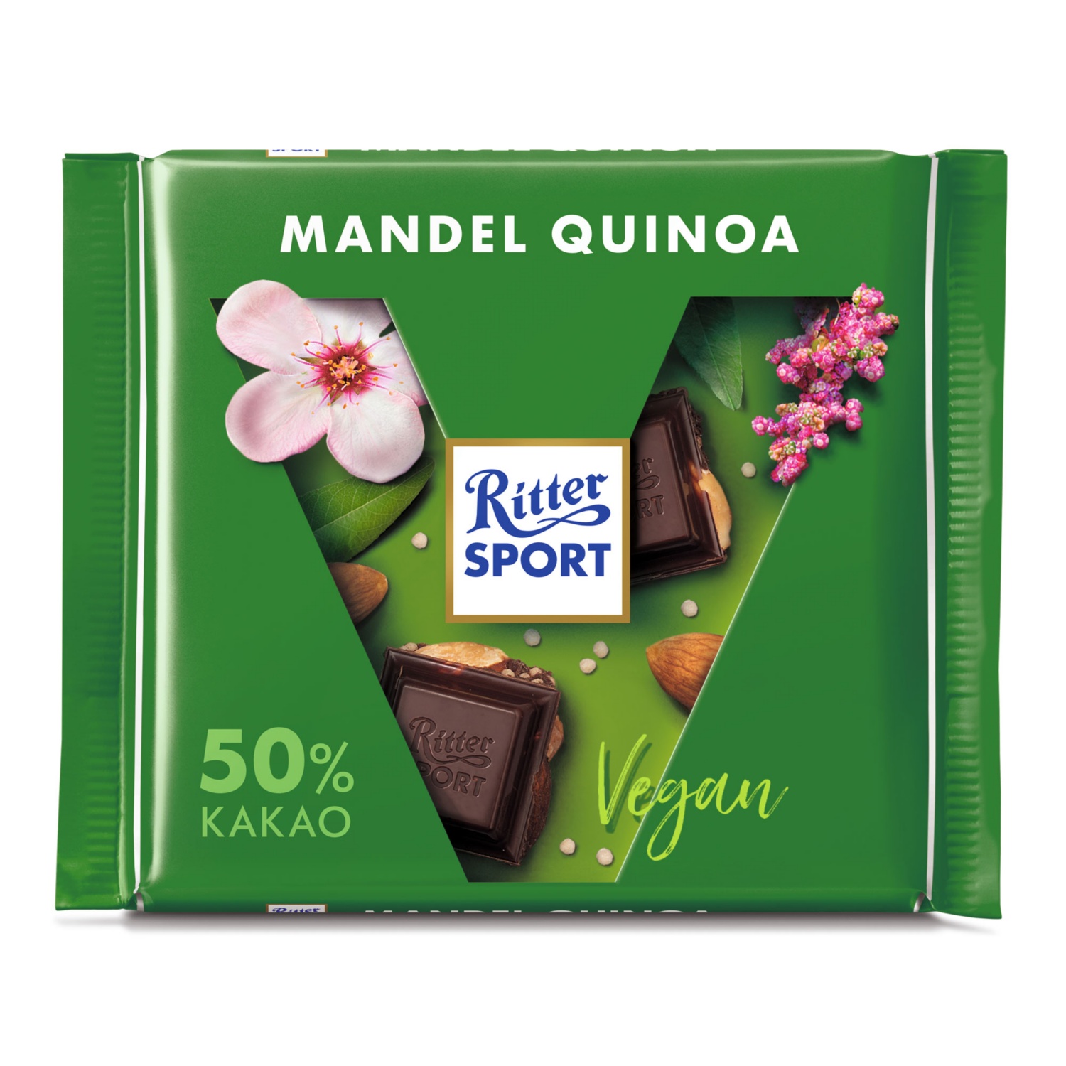 RITTER SPORT Dunkle Mandel Quinoa vegan