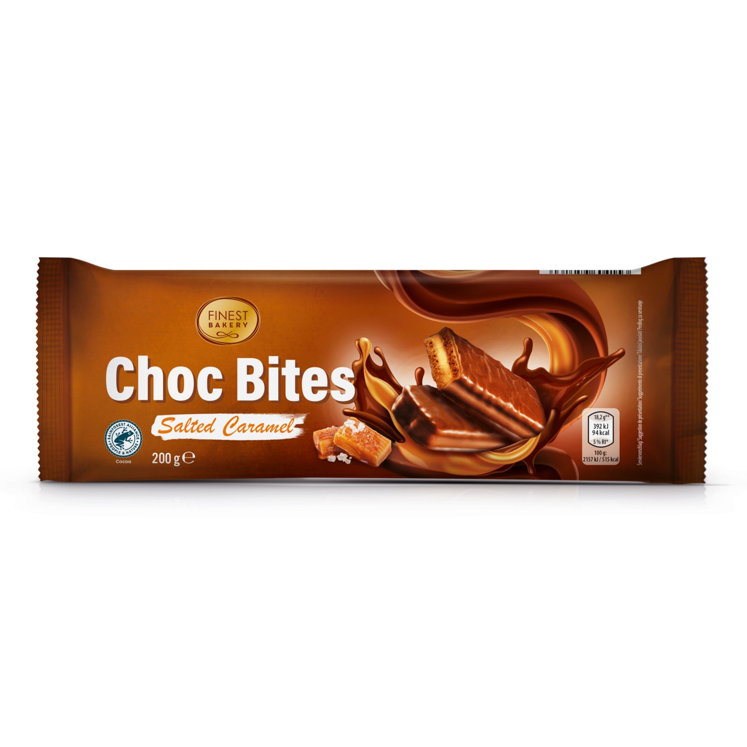 FINEST BAKERY Choc Bites, Salted Caramel