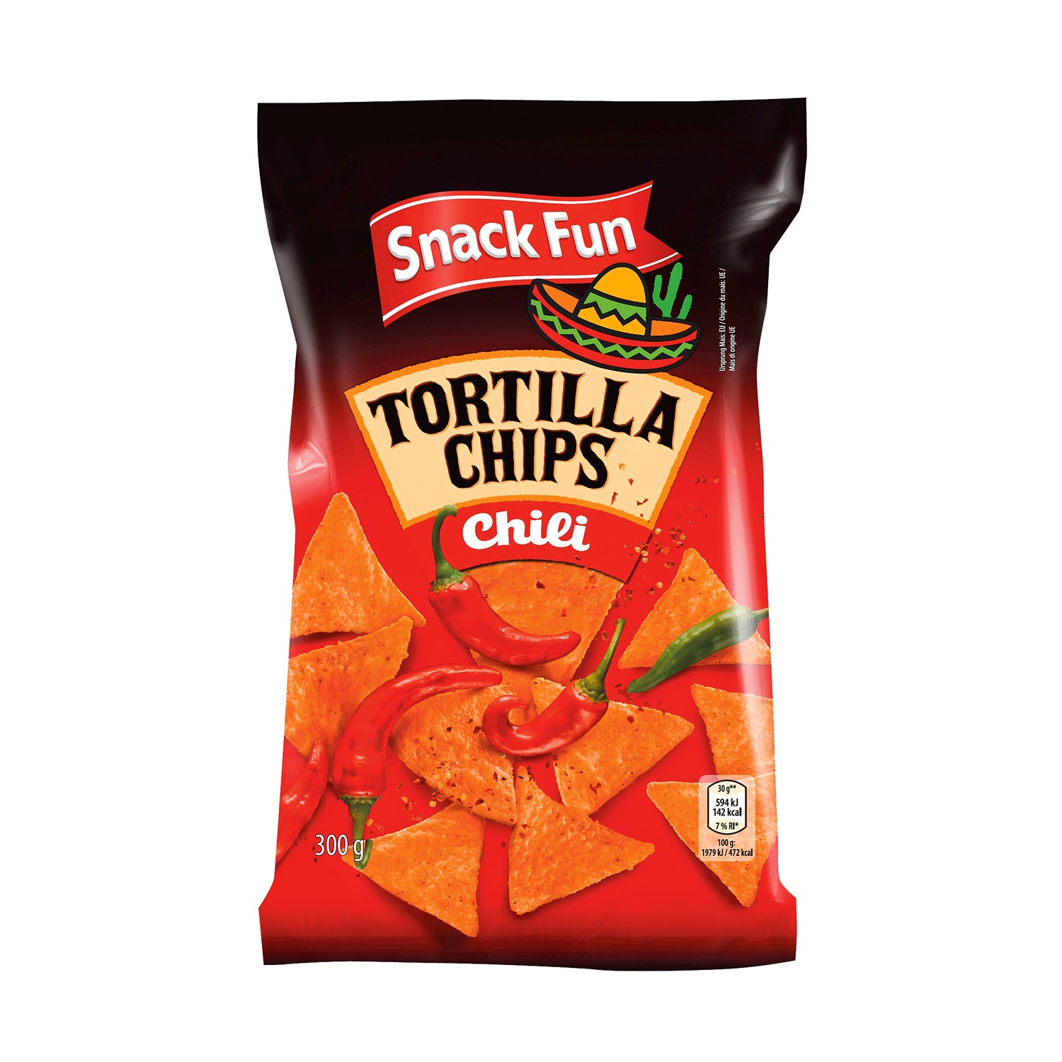 SNACK FUN Tortilla Chips gusto chili ALDI