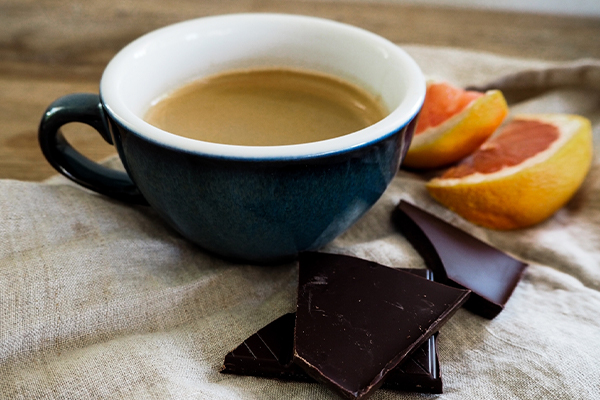 Kaffee, dunkle Schokolade