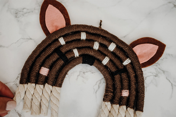 Gebasteltes Reh aus Kordeln