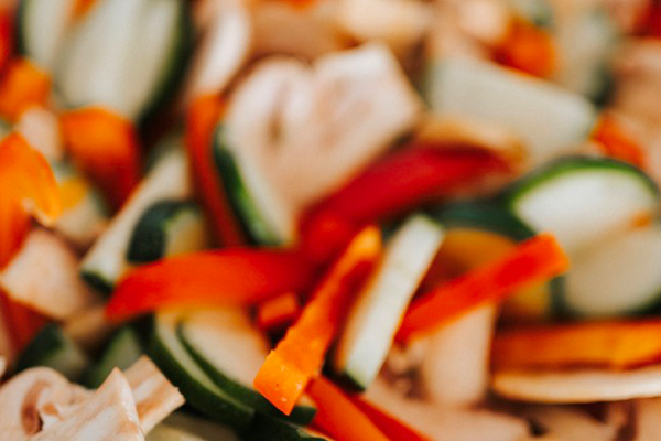 Geschnittenes Gemüse