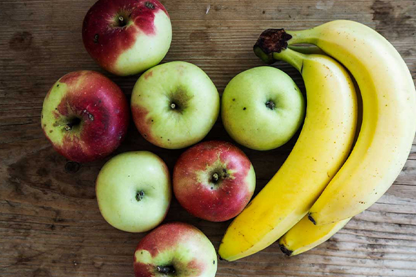Äpfel und Bananen