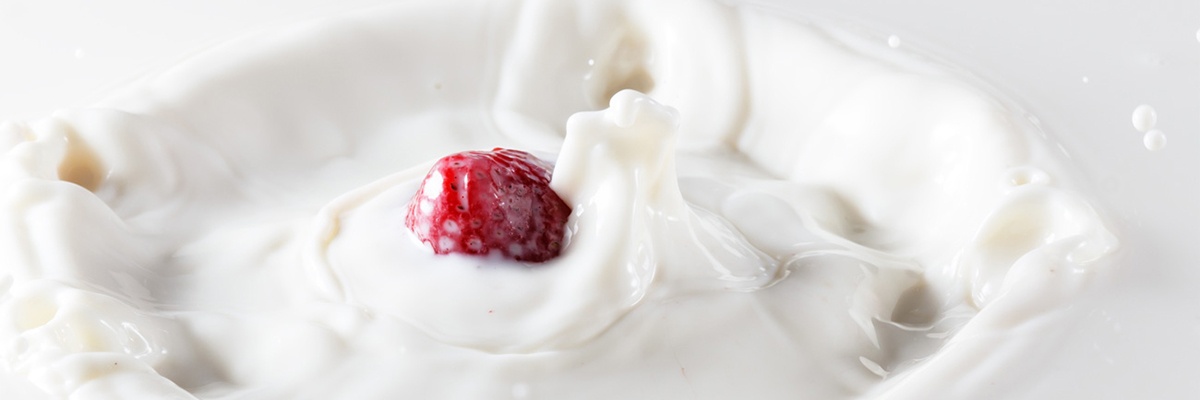 Laktosehaltige Lebensmittel wie Joghurt  