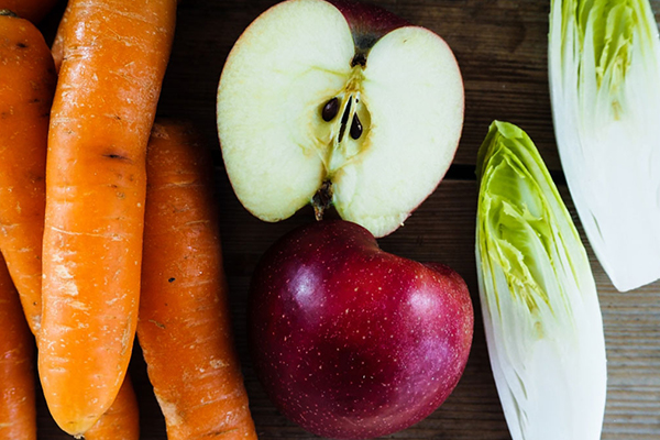 Karotte, Apfel, Chicorée