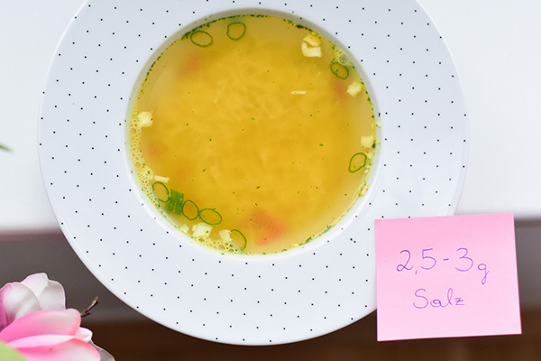 Nudelsuppe mit Post-it